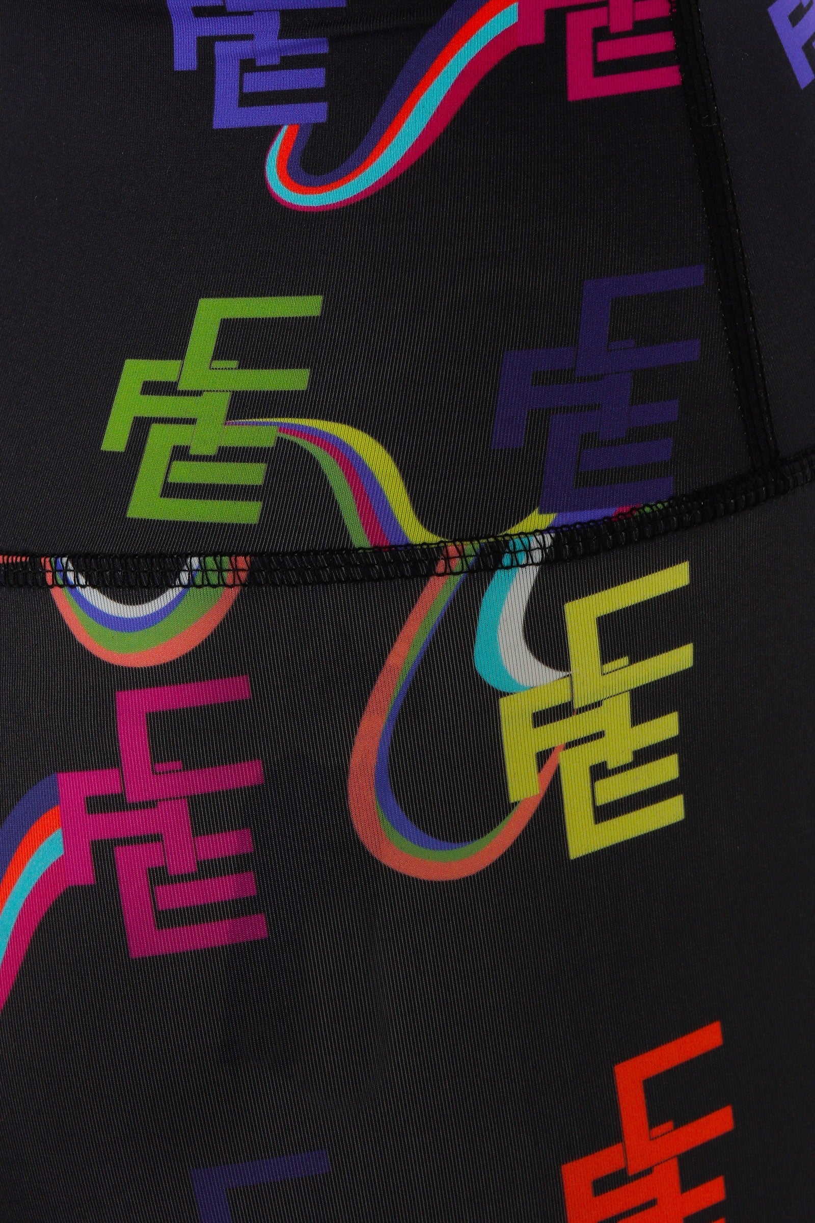 Ace Nayman-Kiara Monogram Printed Leggings-Tayt-4-Milagron.com