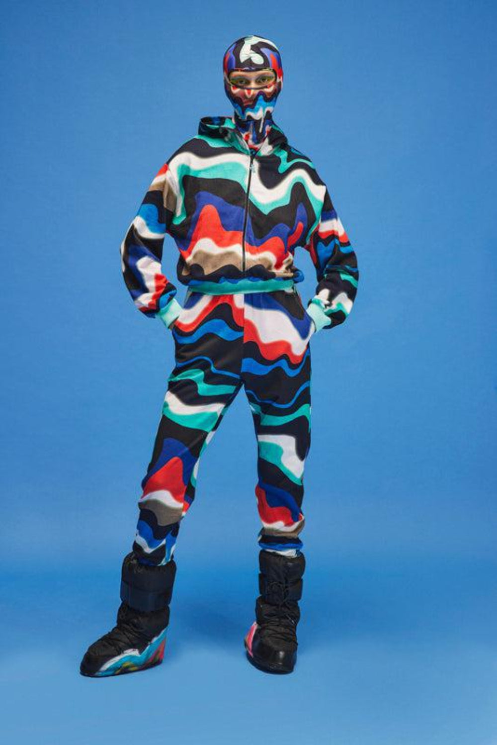 Ace Nayman-Lena Printed Jumpsuit-Bodysuit-1-Milagron.com