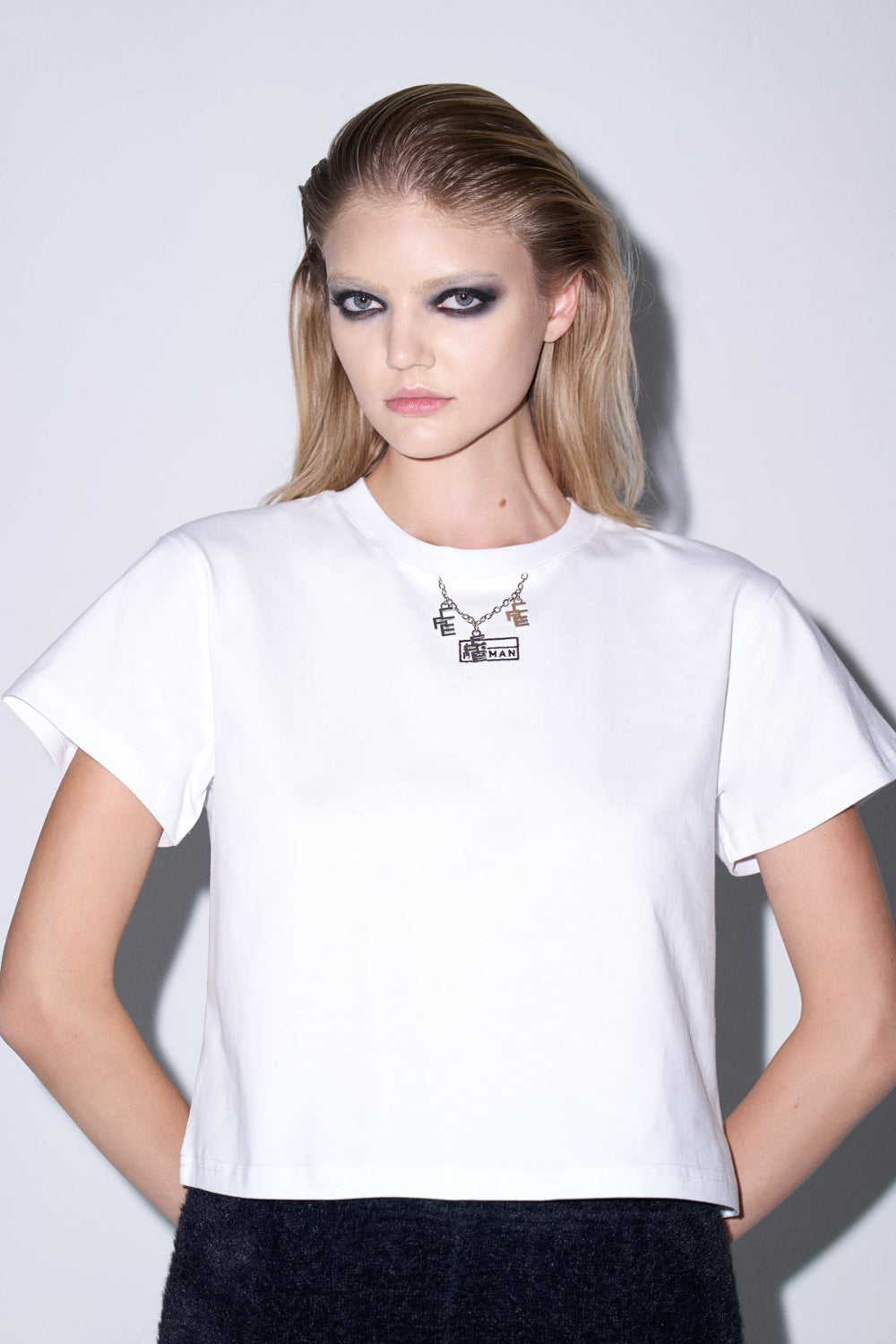 Ace Nayman-Lloyd White T Shirt-T-Shirts-1-Milagron.com