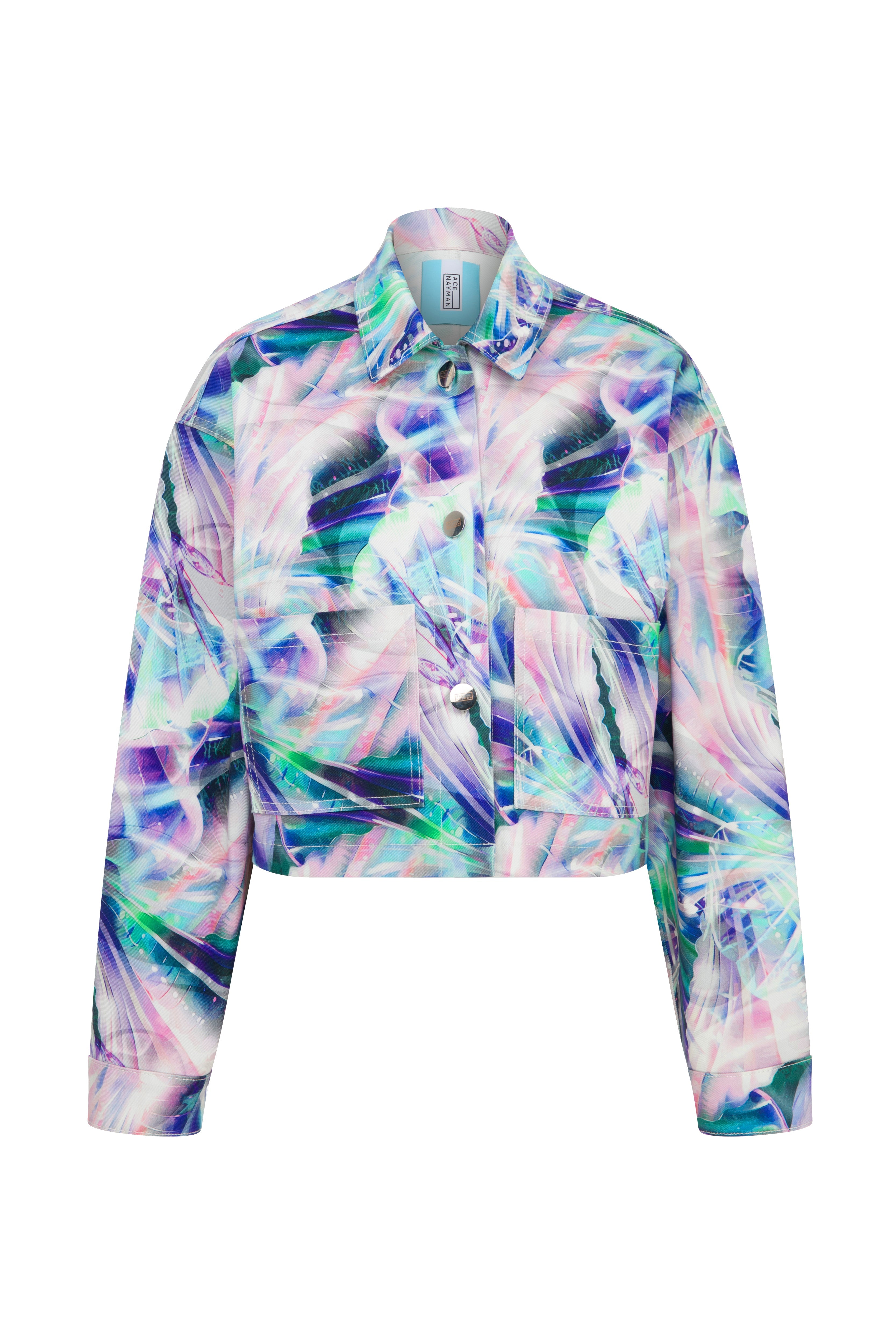 Ace Nayman-Lori Printed Denim Jacket-Ceket-2-Milagron.com
