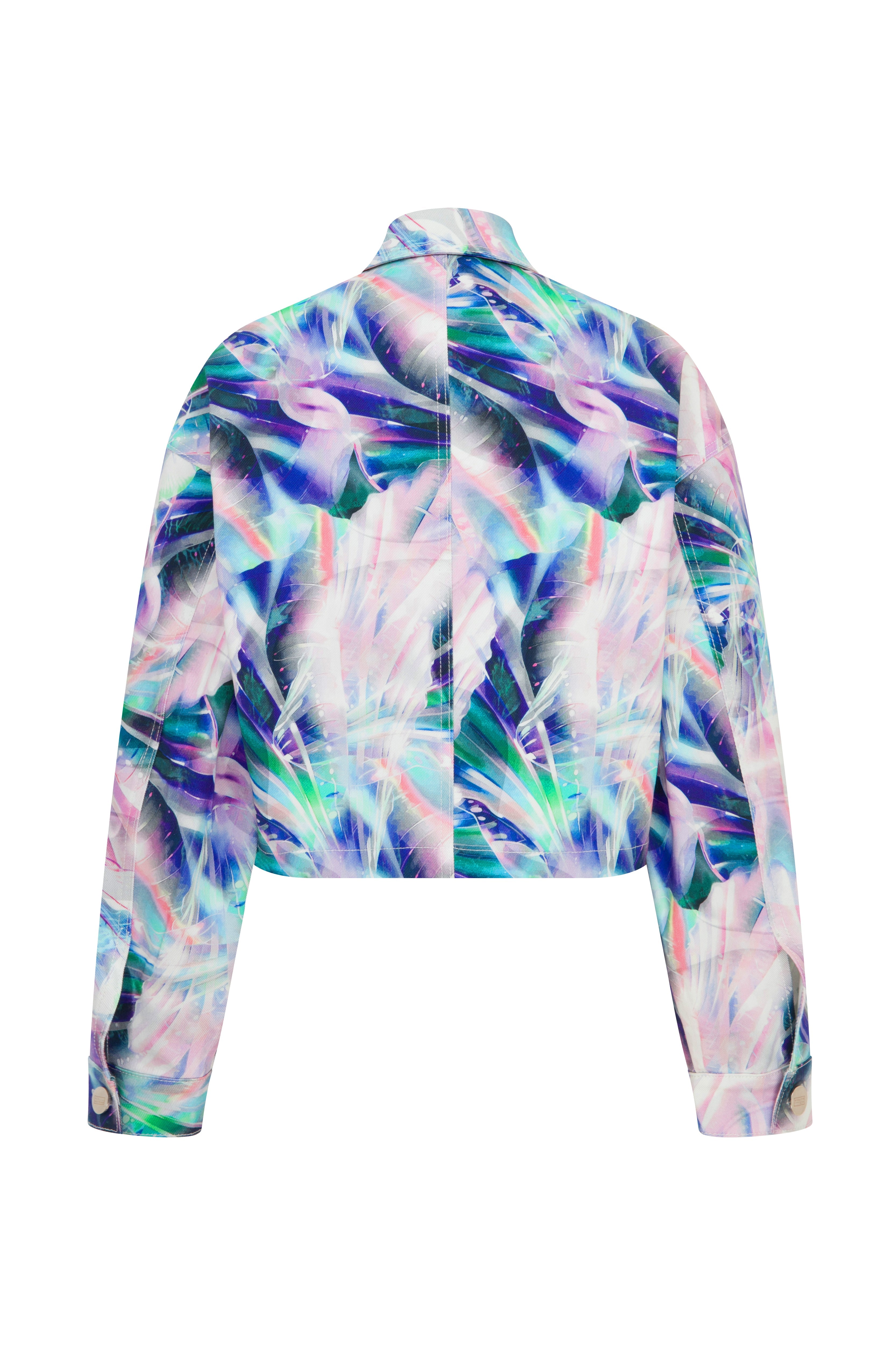 Ace Nayman-Lori Printed Denim Jacket-Ceket-3-Milagron.com