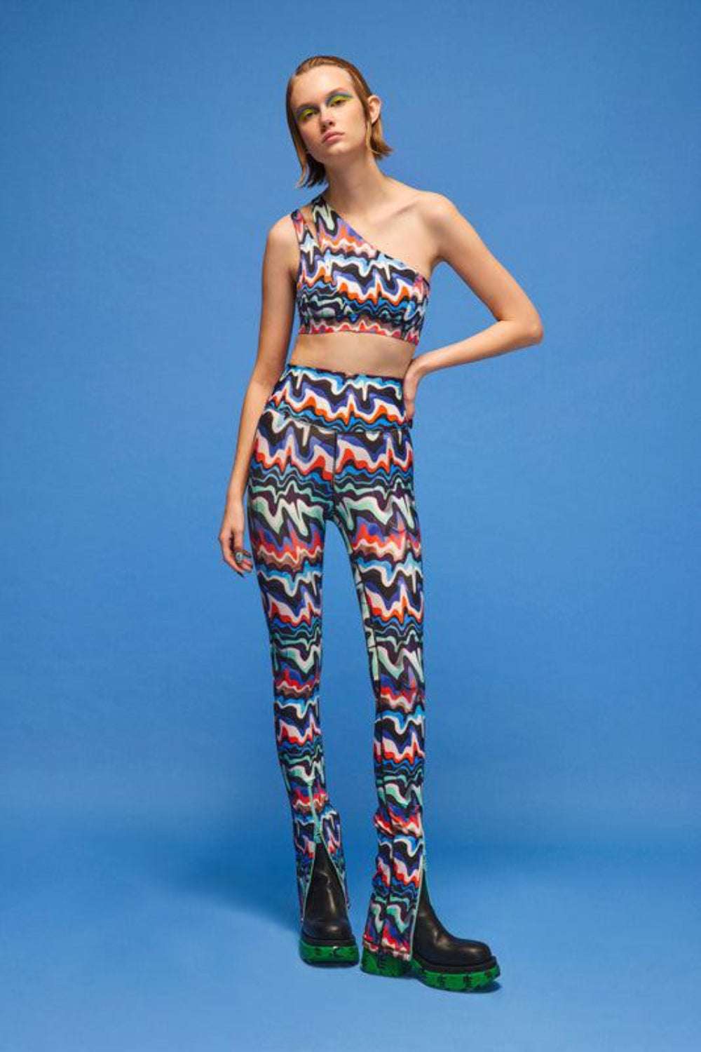 Ace Nayman-Maeve Multicolor Crop Top-Crop Top-1-Milagron.com