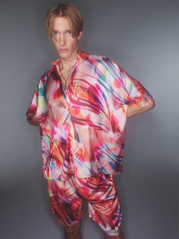 Ace Nayman-Milena Multicolor Pajama Shirt-Gömlek-3-Milagron.com