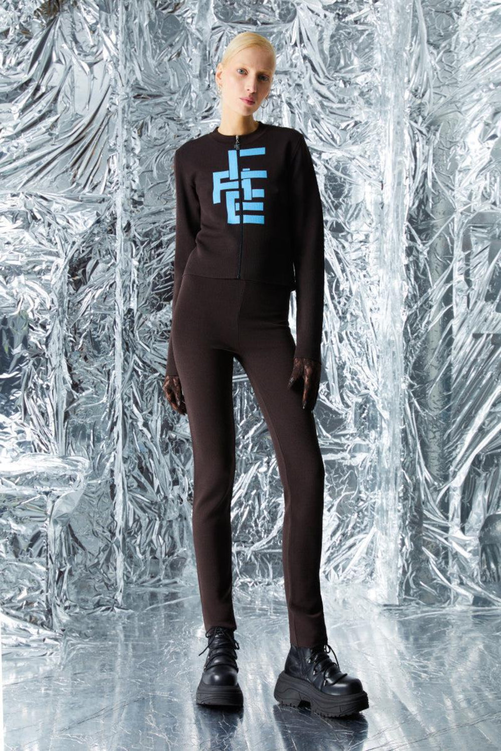 Ace Nayman-Naomi Knitted Leggins-Tayt-1-Milagron.com