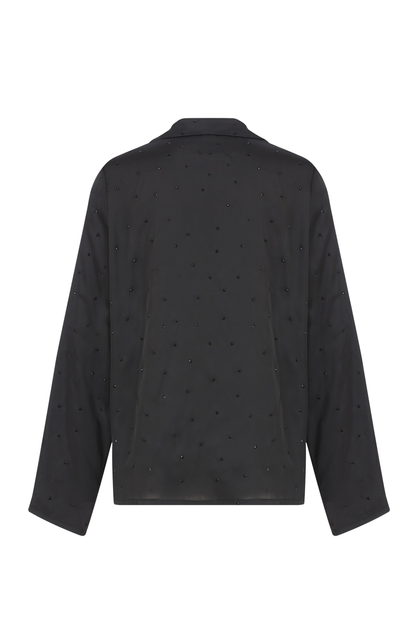 Ace Nayman-Quinn Rhinestone Pajama Shirt-Gömlek-3-Milagron.com