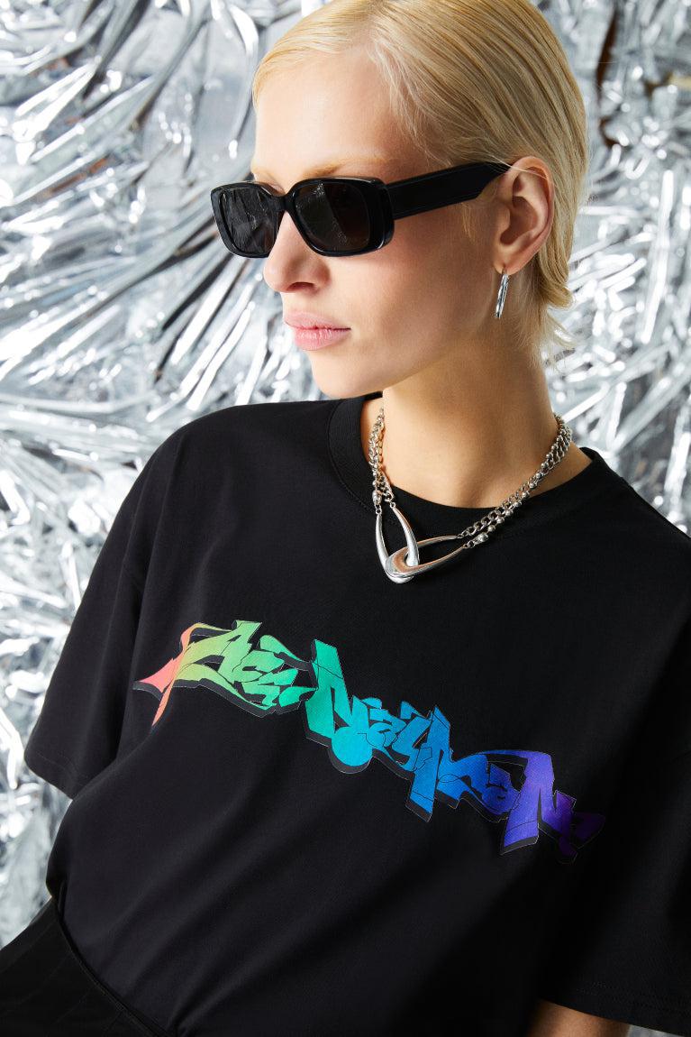 Ace Nayman-Rosalie Black T Shirt-T-Shirts-2-Milagron.com