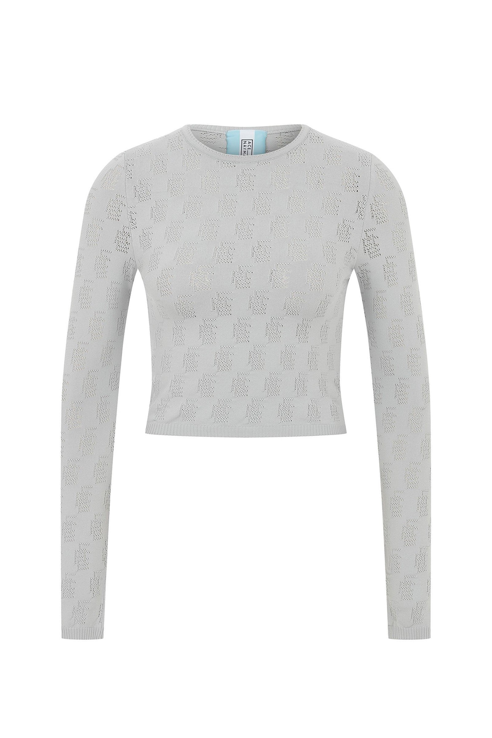 Ace Nayman-Silvia Monogram Knitted Top-Top-2-Milagron.com