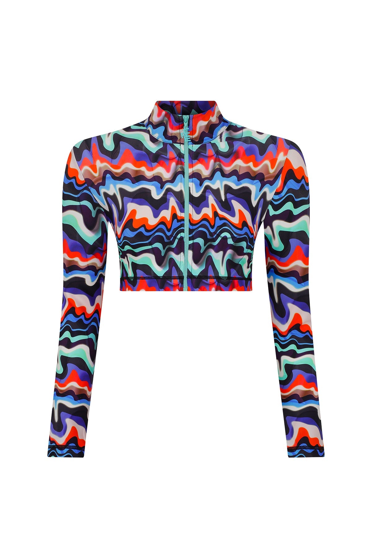 Ace Nayman-Theresa Multicolor Crop Top-Crop Top-2-Milagron.com