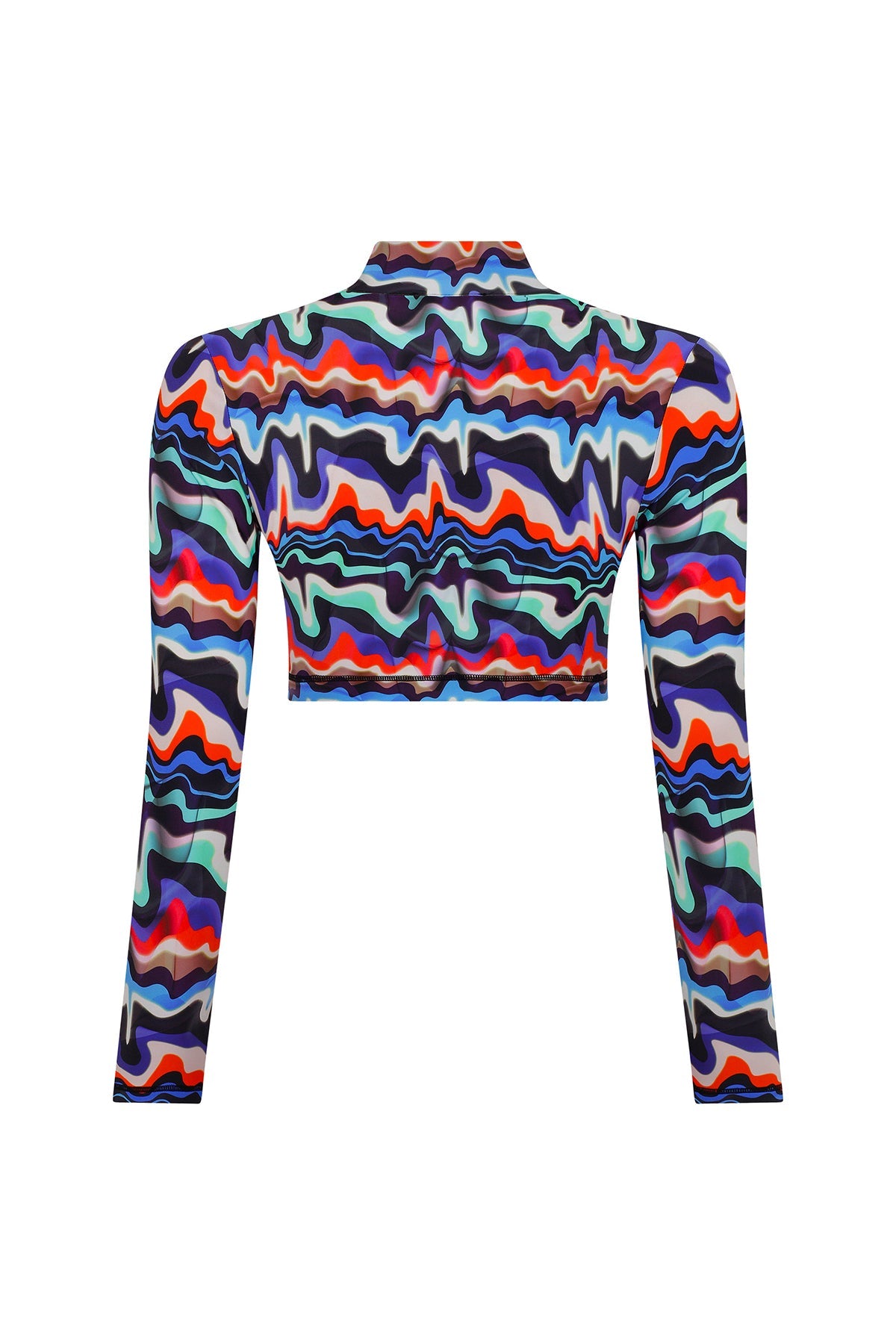 Ace Nayman-Theresa Multicolor Crop Top-Crop Top-3-Milagron.com