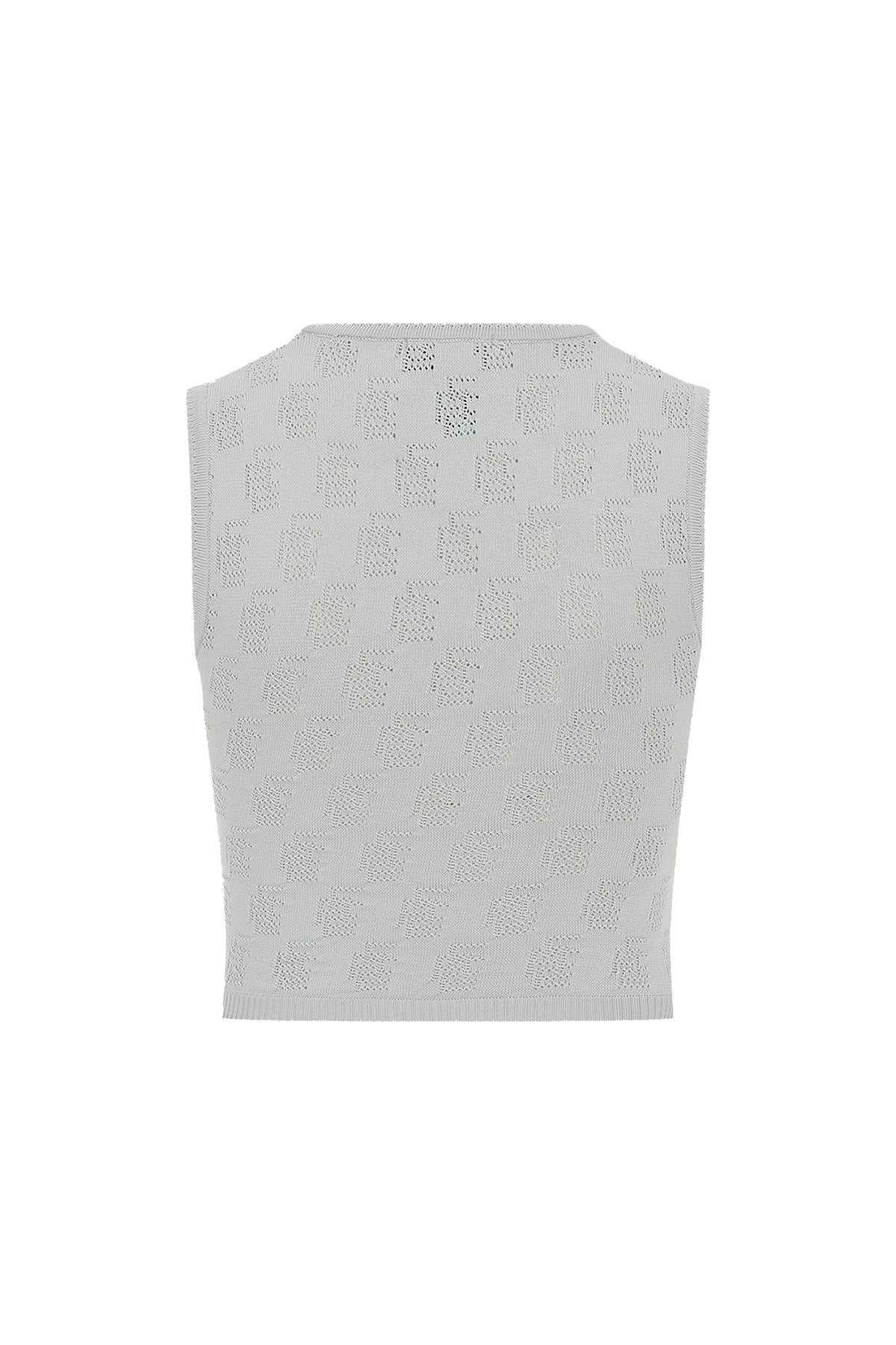 Ace Nayman-Valerie Monogram Knitted Top-Top-3-Milagron.com