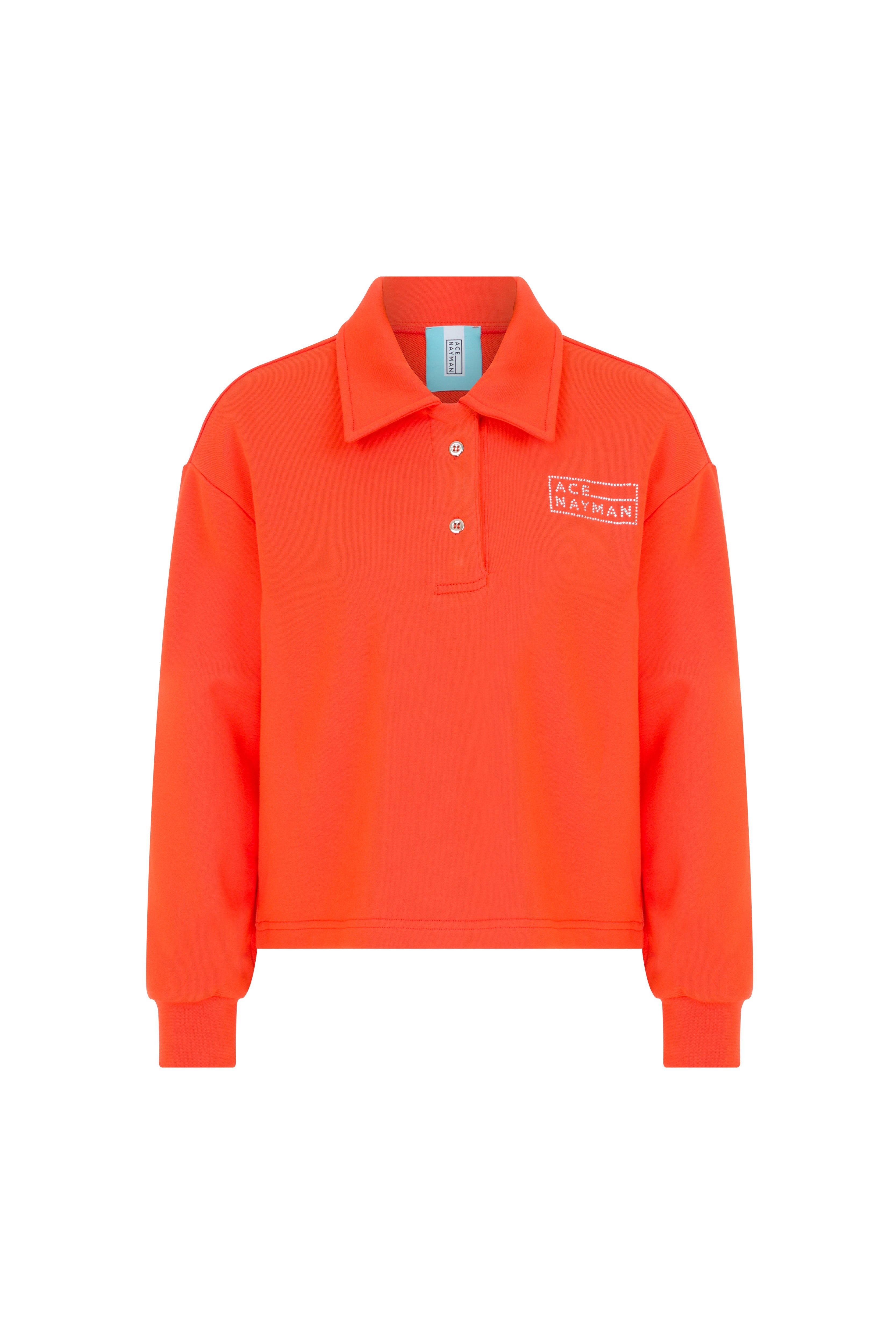 Ace Nayman-Valery Orange Sweater-Sweatshirts & Hoodies-1-Milagron.com