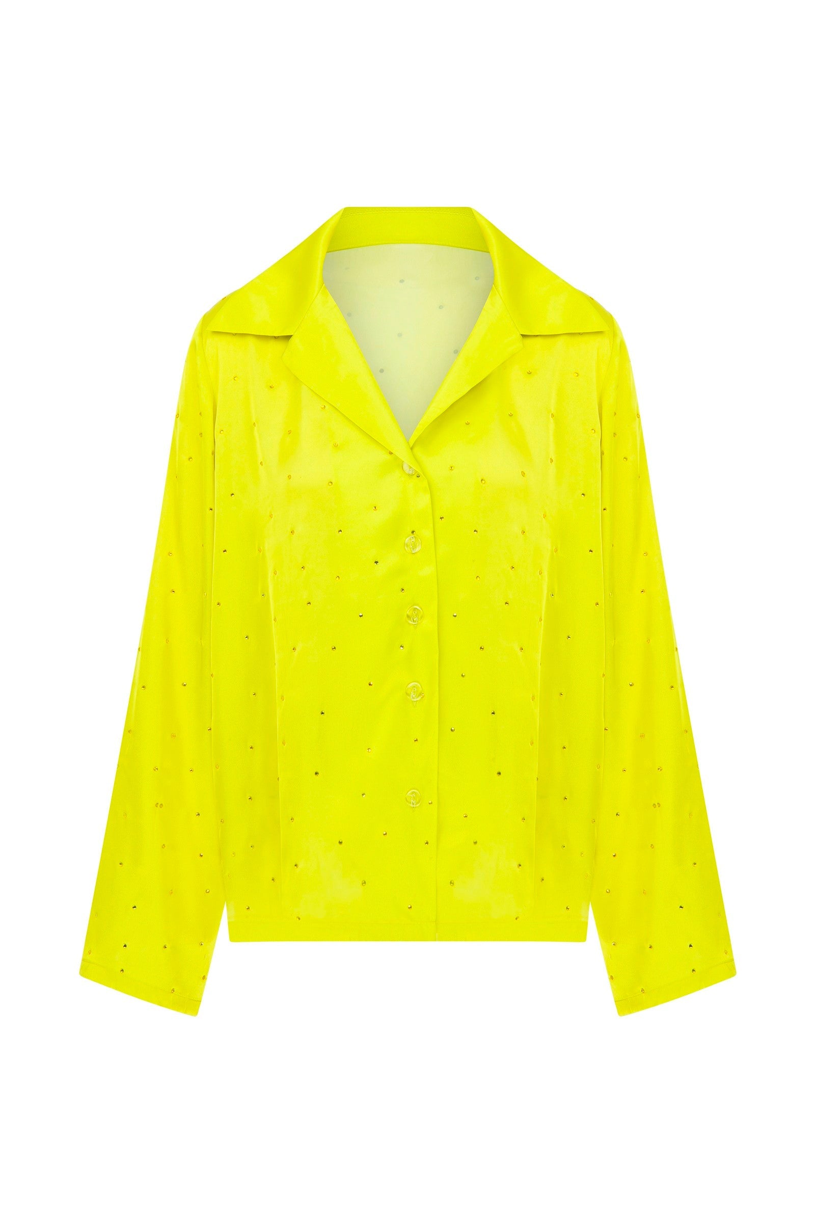 Ace Nayman-Zendaya Rhinestone Pajama Shirt-Gömlek-2-Milagron.com