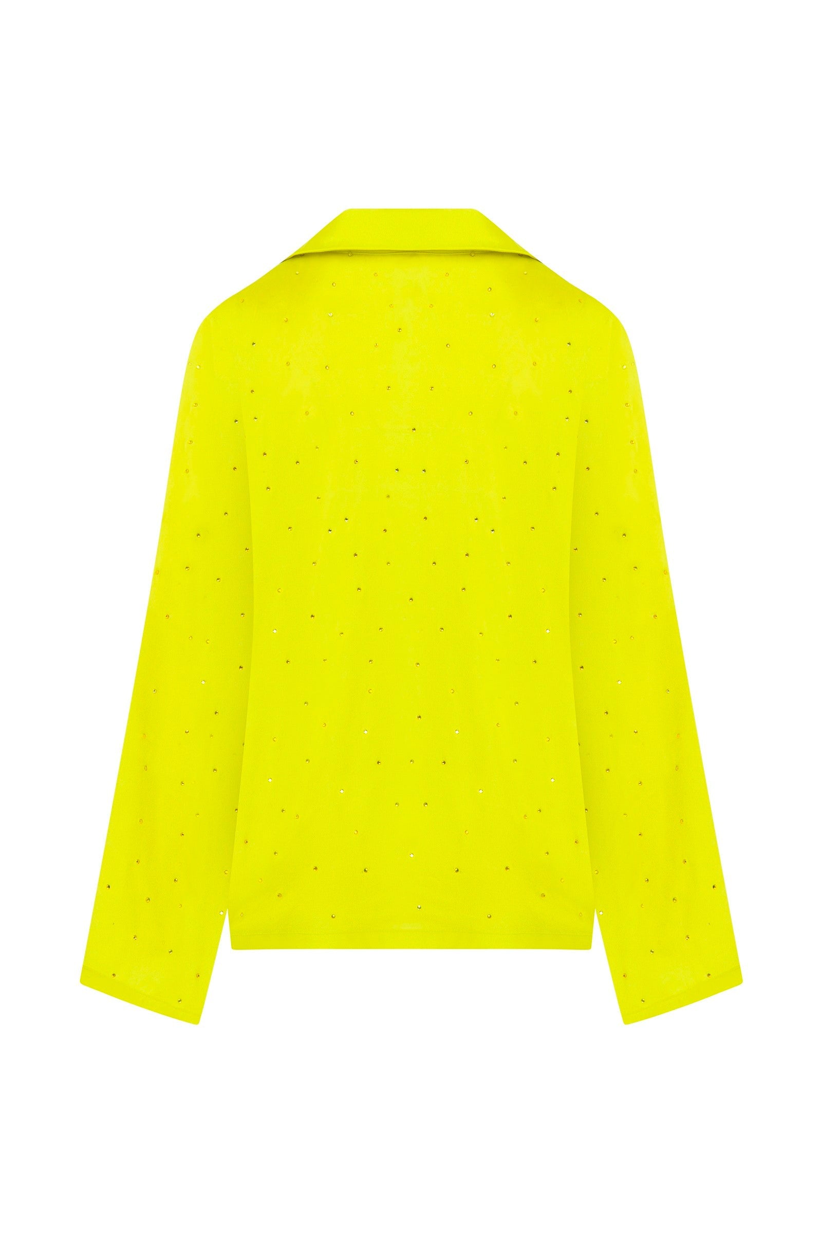 Ace Nayman-Zendaya Rhinestone Pajama Shirt-Gömlek-3-Milagron.com