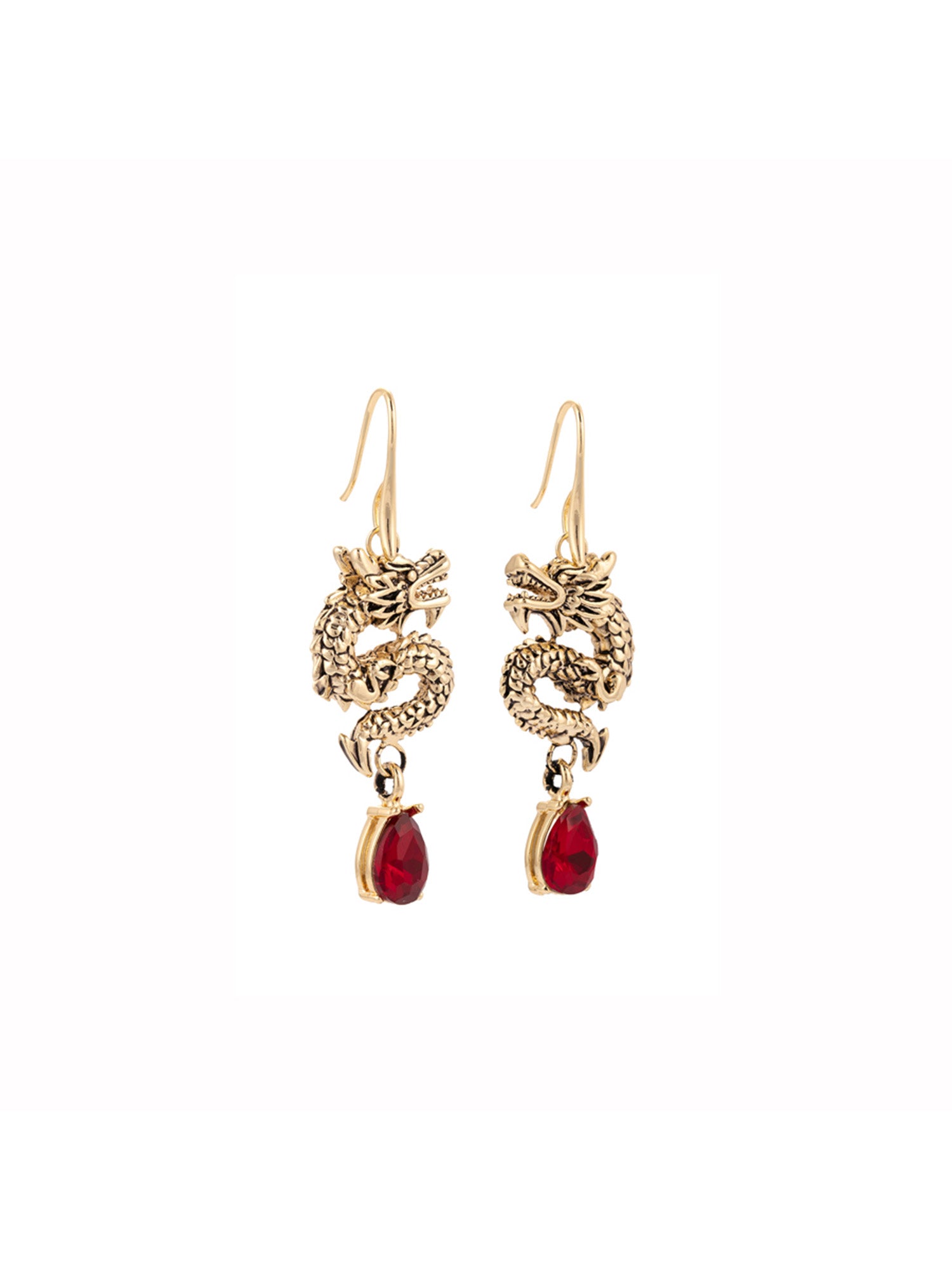 Ejderha Küpe Altin Kirmizi