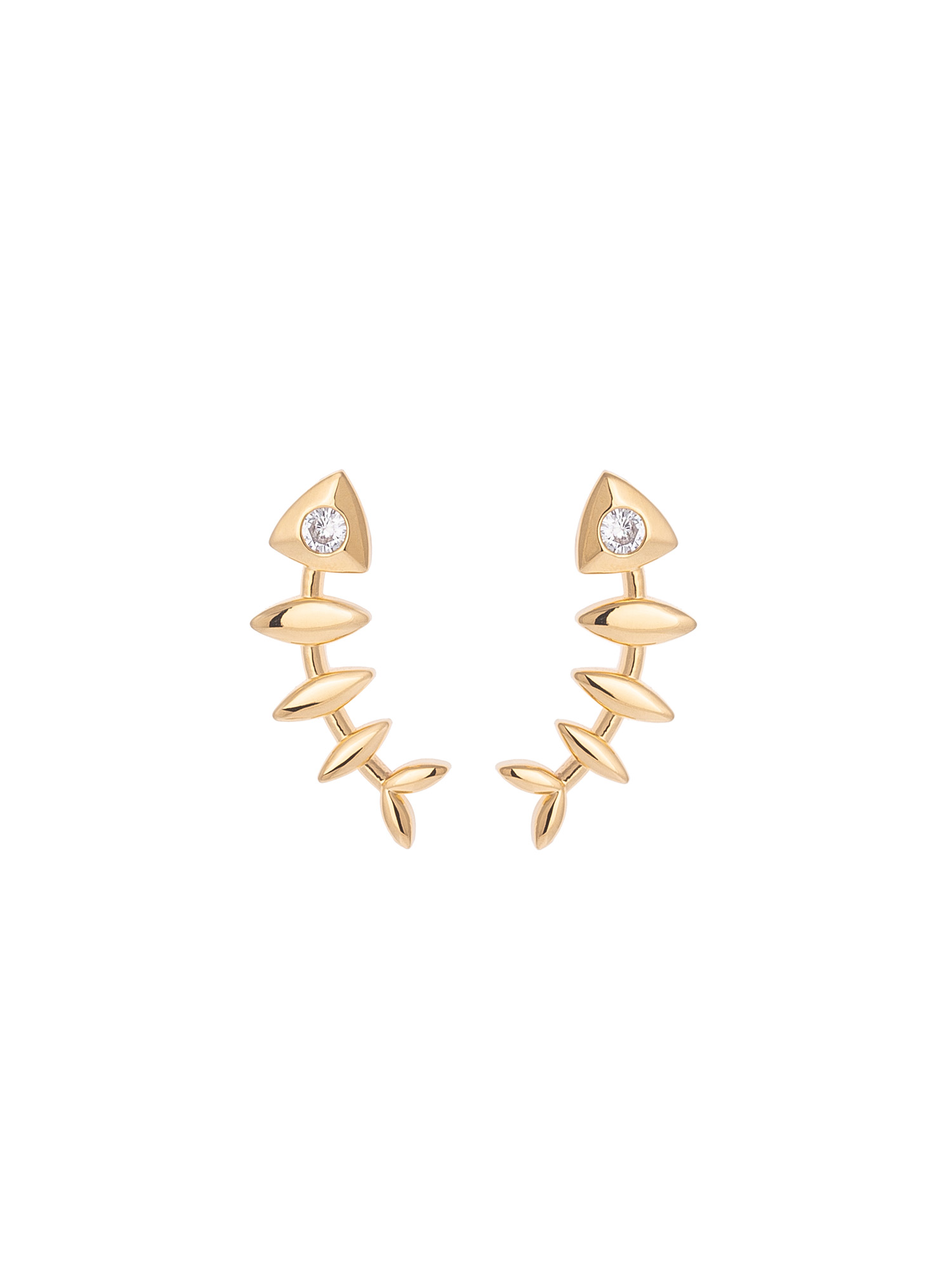 Fishbone Earrings
