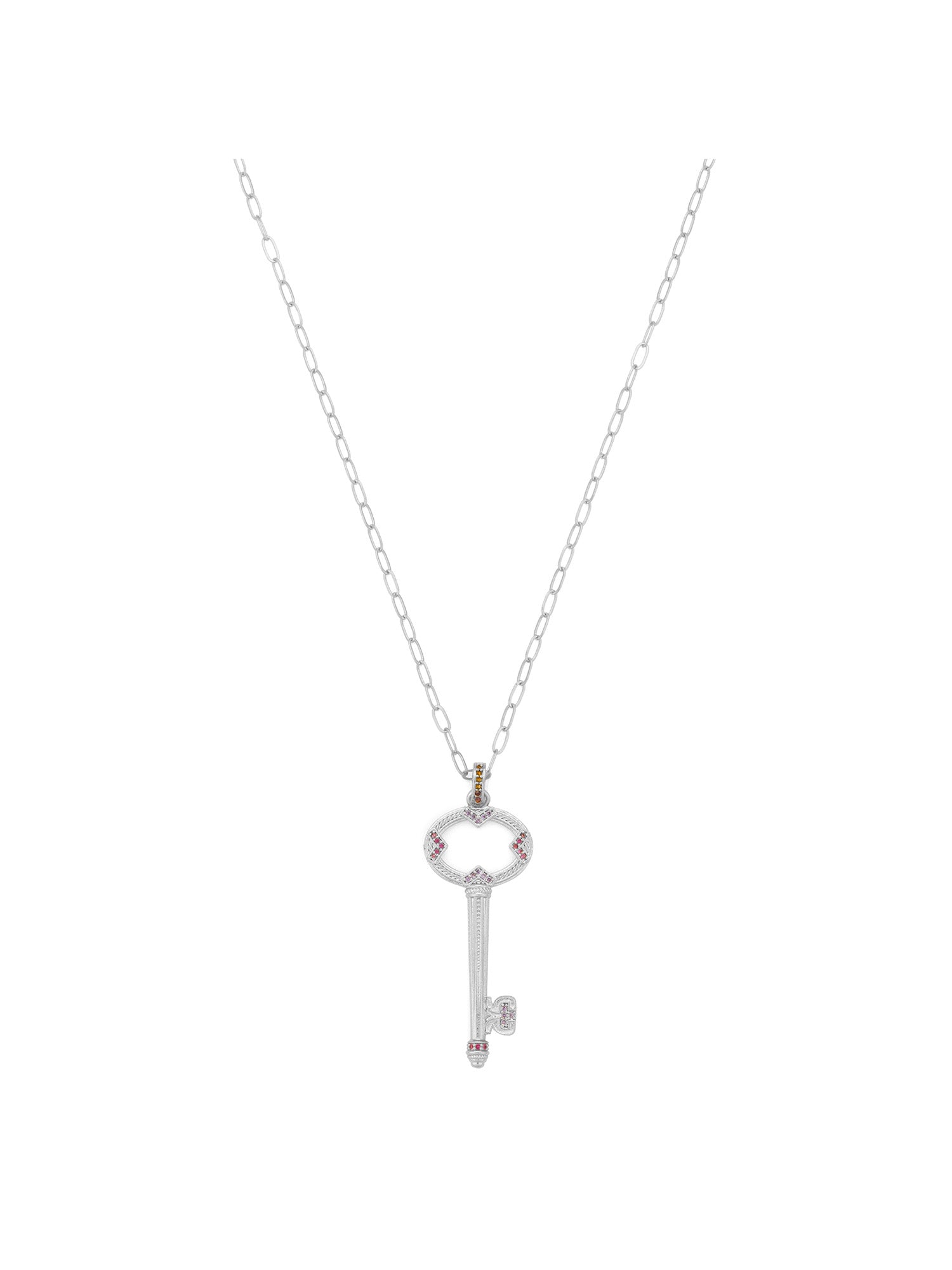 Aden Newyork-Sacred Key Kolye Gümüş-Kolye-2-Milagron.com