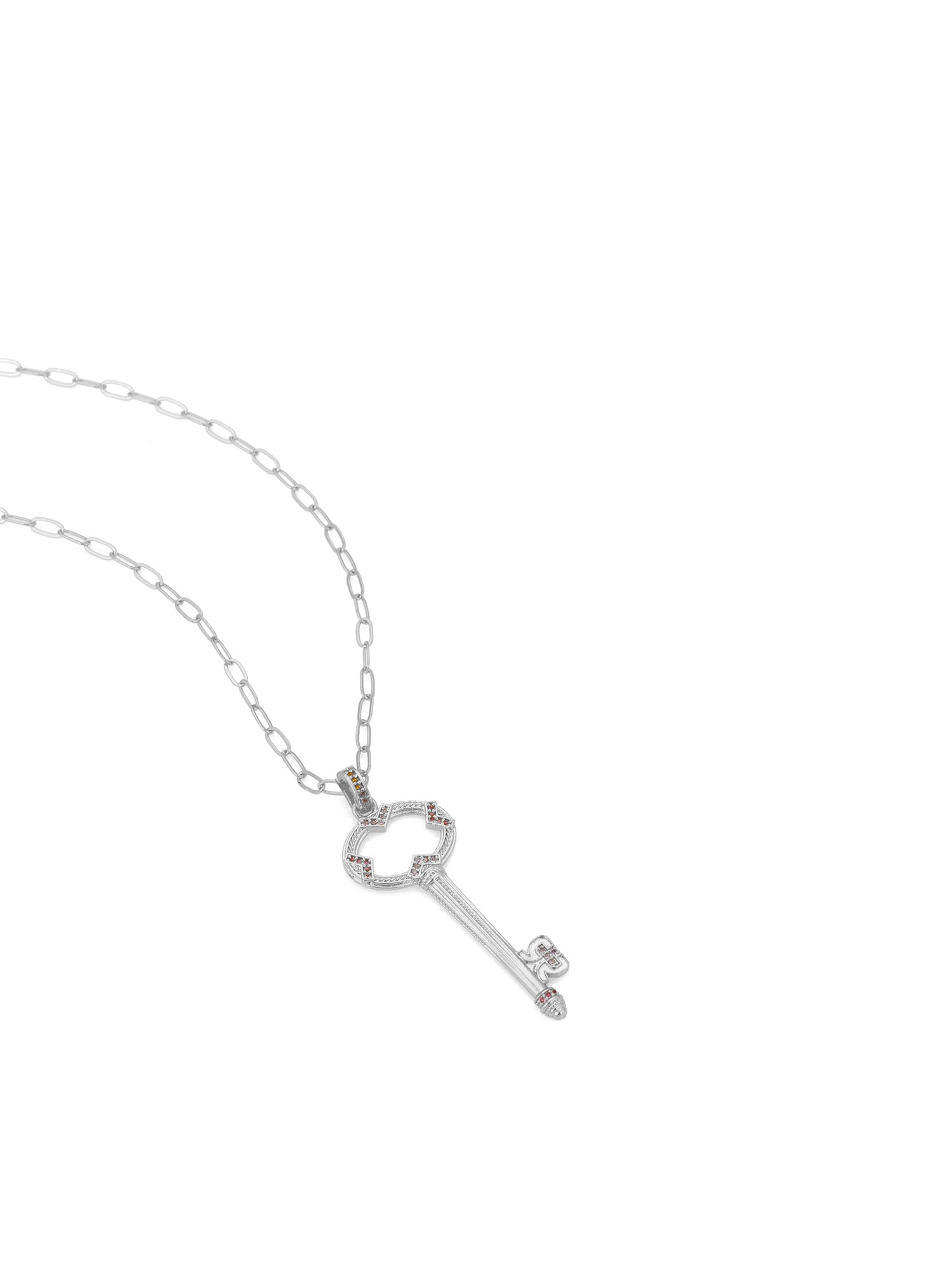 Aden Newyork-Sacred Key Kolye Gümüş-Kolye-3-Milagron.com