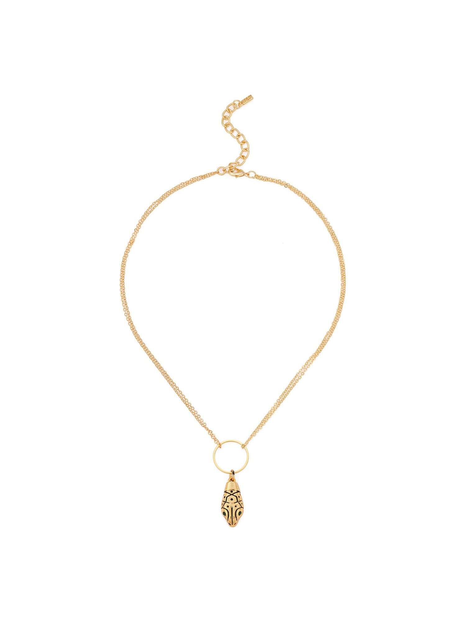 Aden Newyork-The Python Kolye Altin-Kolye-1-Milagron.com