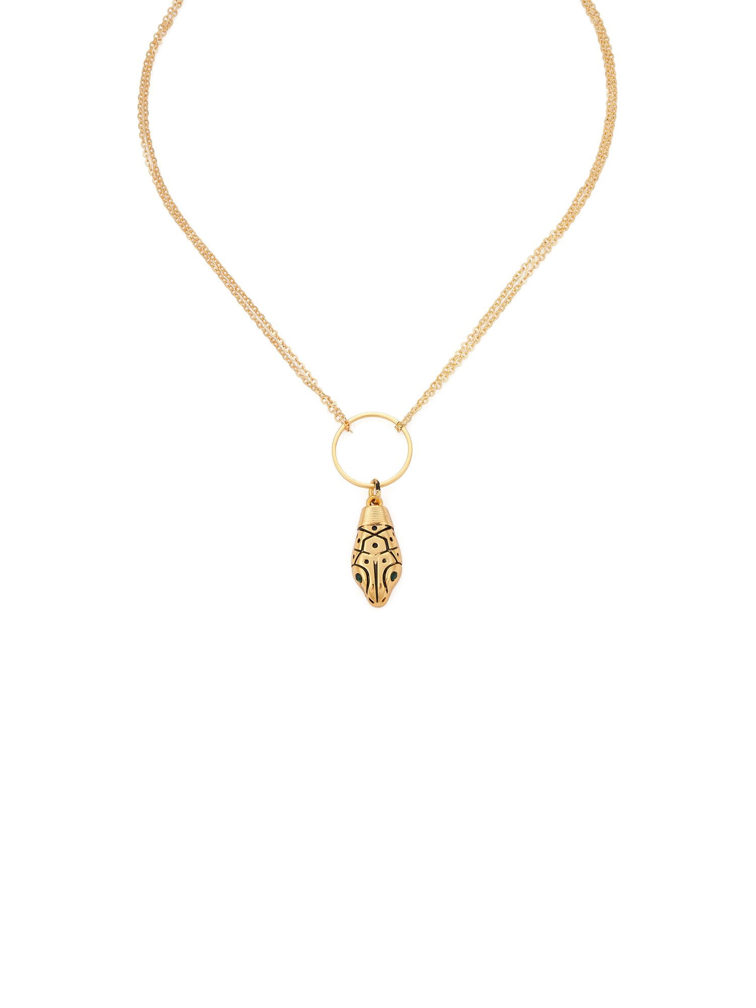 Aden Newyork-The Python Kolye Altin-Kolye-2-Milagron.com