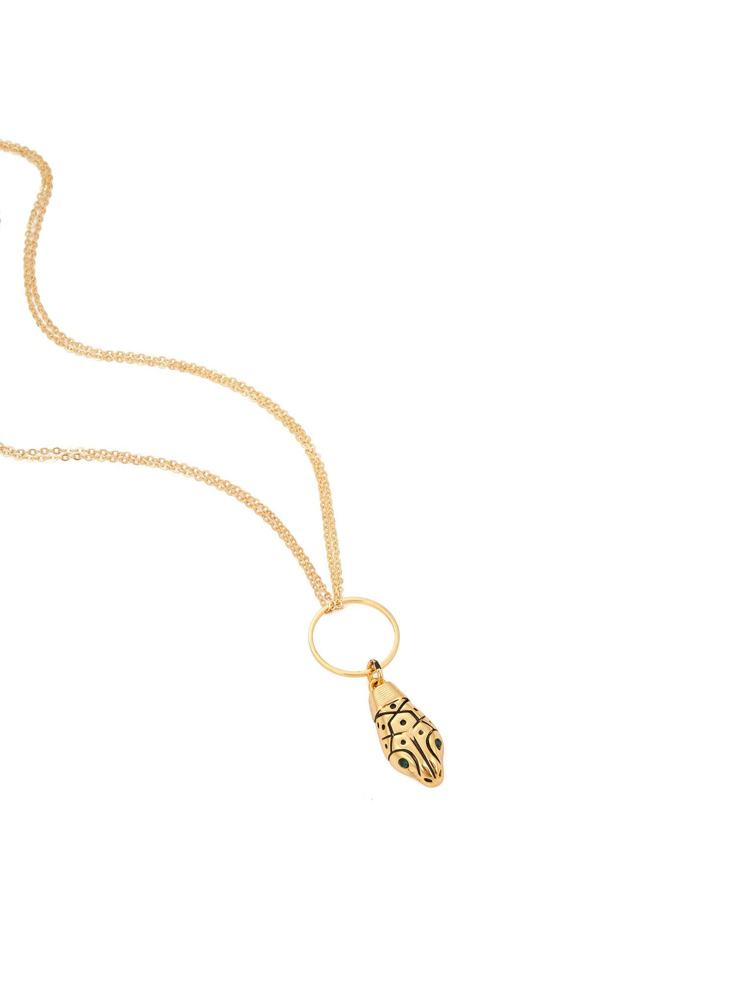 Aden Newyork-The Python Kolye Altin-Kolye-3-Milagron.com