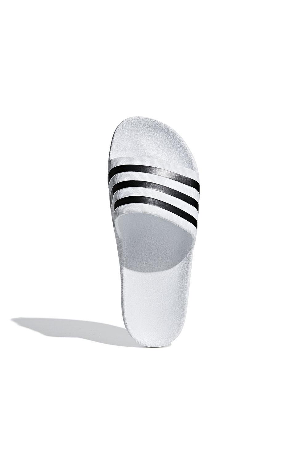 Adidas-Adilette Aqua White/BlackWhite-Sandalet & Terlik-2-Milagron.com