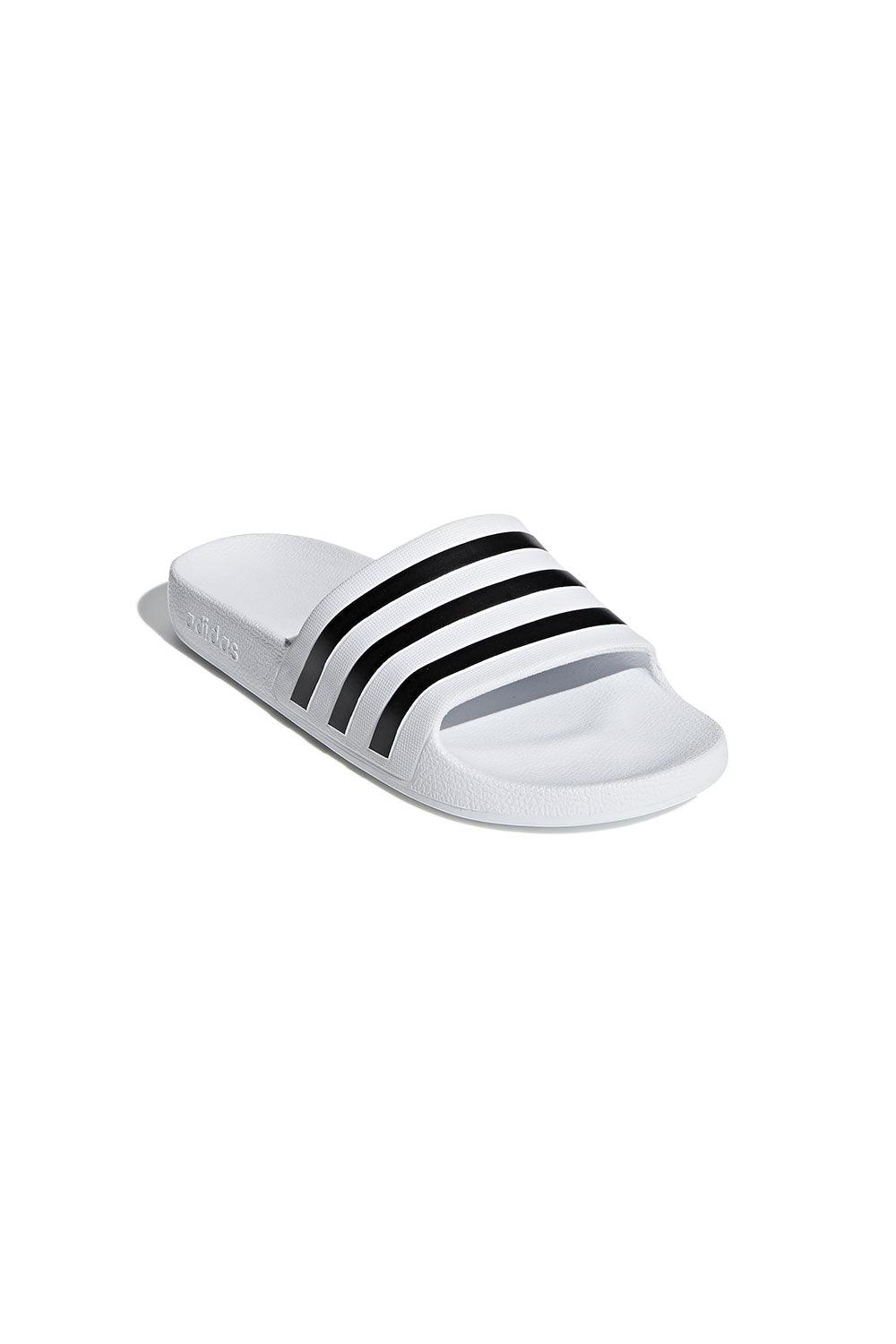 Adidas-Adilette Aqua White/BlackWhite-Sandalet & Terlik-5-Milagron.com