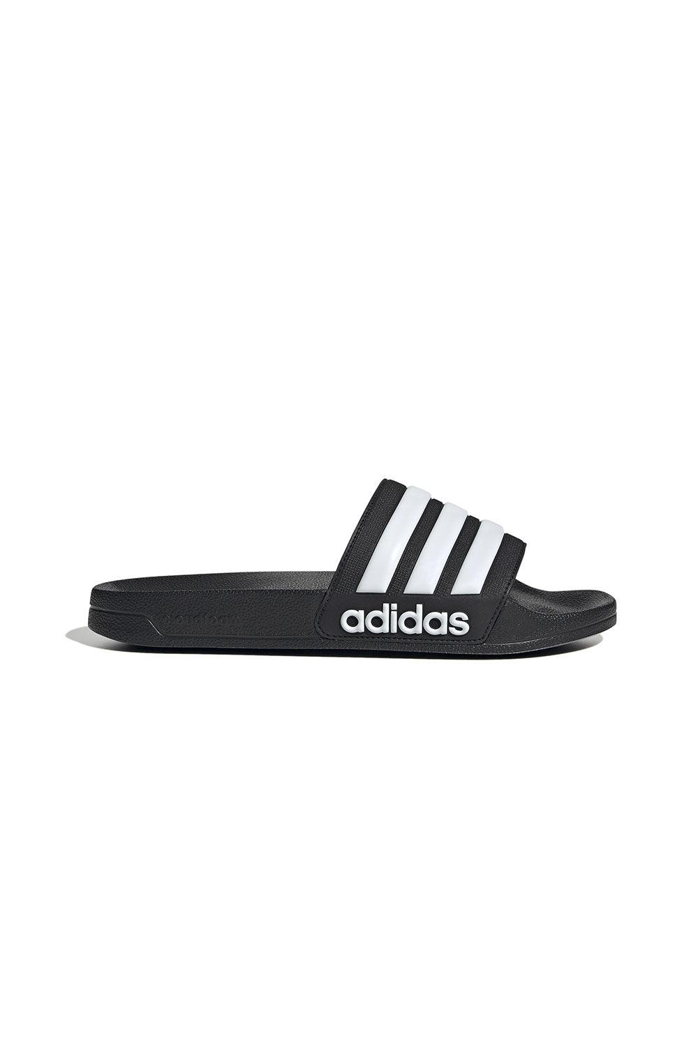 Adidas-Adilette Shower Core Black/White-Sandalet & Terlik-1-Milagron.com