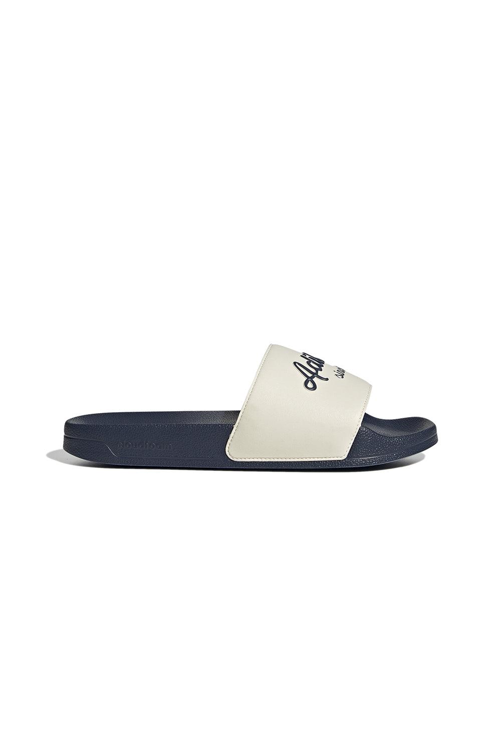 Adidas-Adilette Shower WonderWhite/Shadow Navy-Sandalet & Terlik-1-Milagron.com