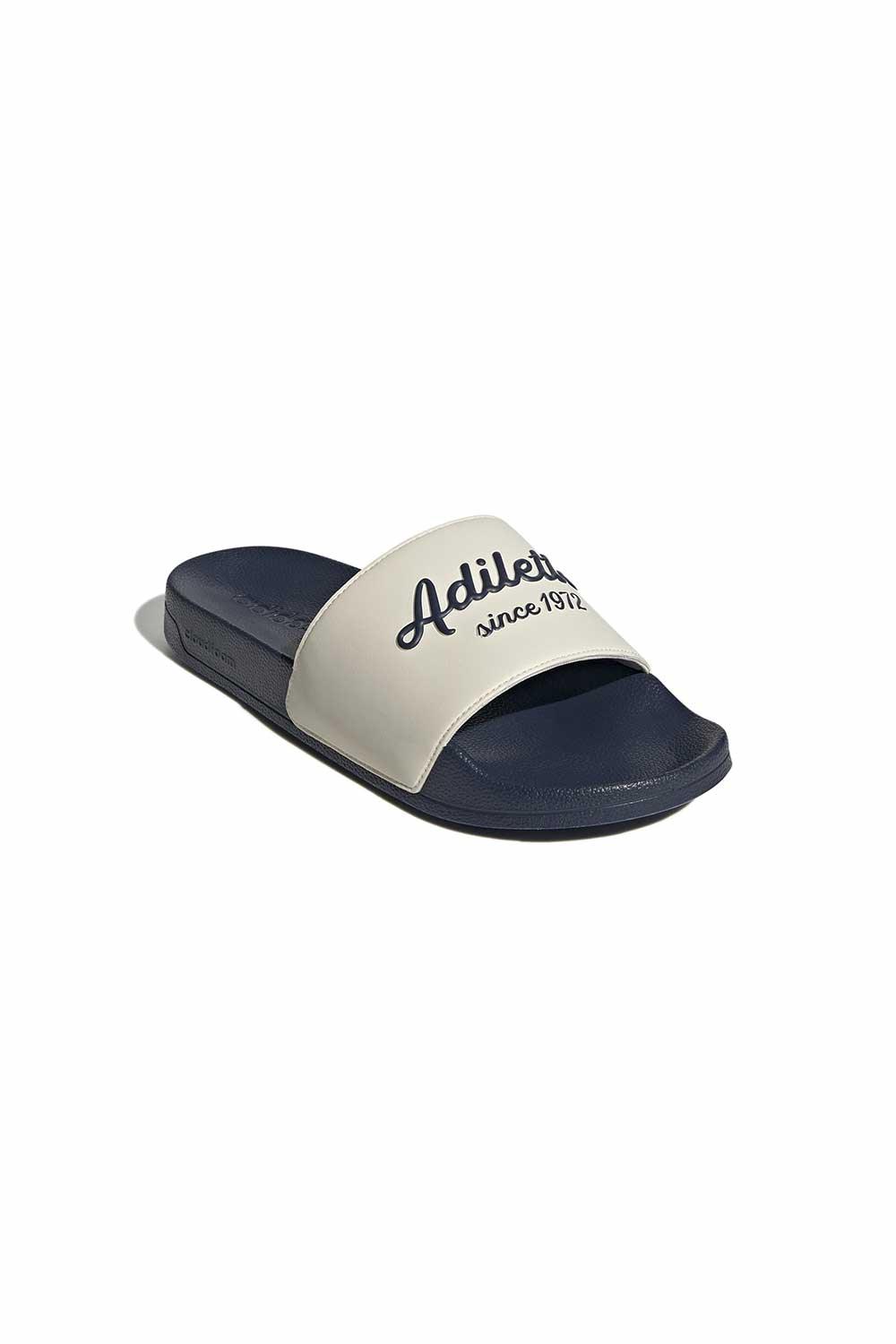 Adidas-Adilette Shower WonderWhite/Shadow Navy-Sandalet & Terlik-5-Milagron.com
