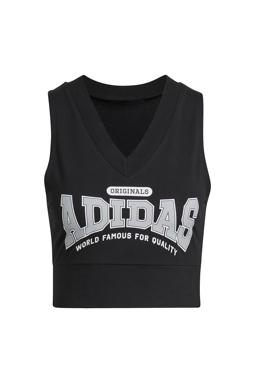 Adidas-Cropped Bodycon V-Spor Üstü-7-Milagron.com