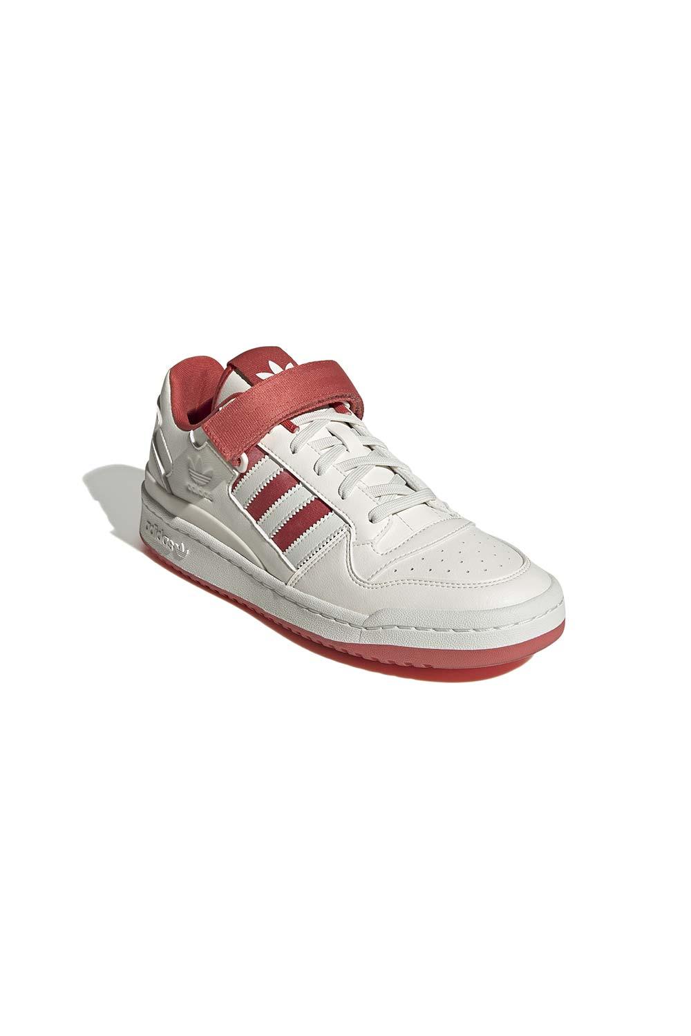 Adidas-Forum Low Chalk White/Crew Red-Sneakers-5-Milagron.com