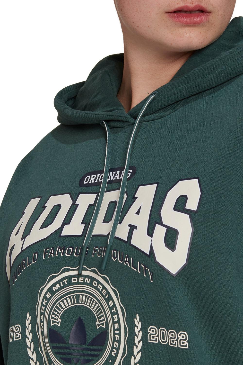 Adidas-Hoodie Mineral Green-Sweatshirts & Hoodies-3-Milagron.com