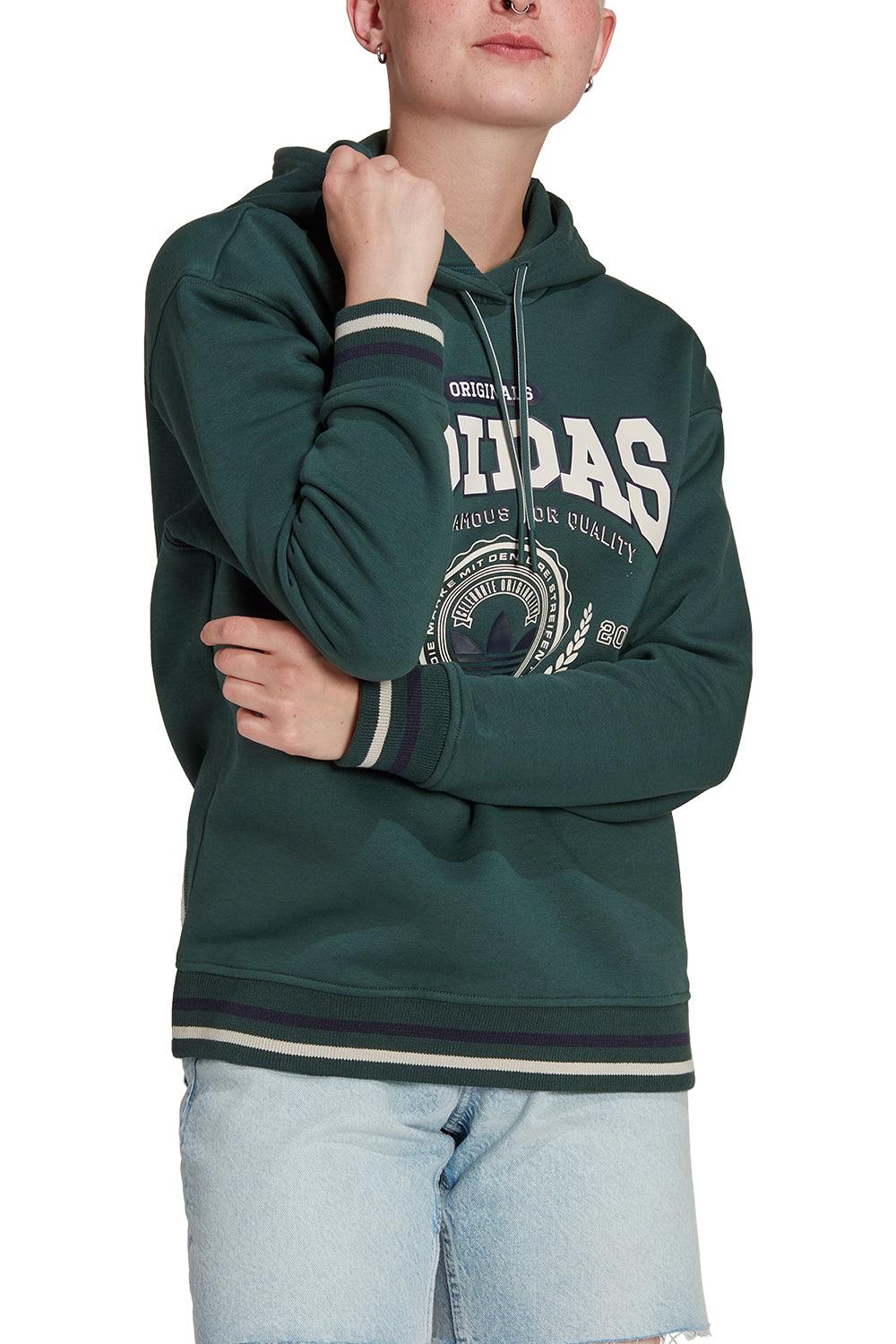 Adidas-Hoodie Mineral Green-Sweatshirts & Hoodies-5-Milagron.com