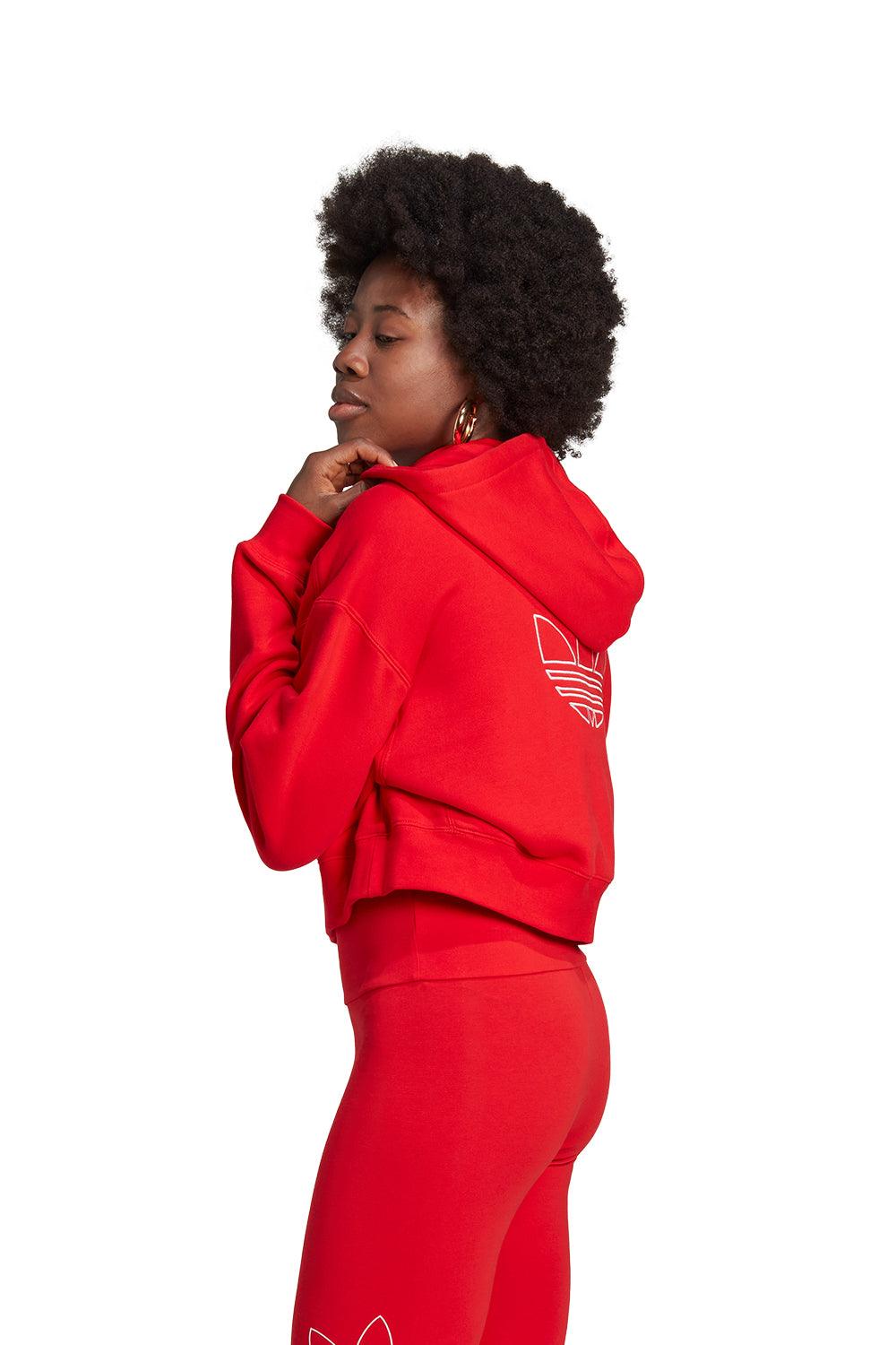 Adidas-Hoodie Vivid Red-Sweatshirts & Hoodies-4-Milagron.com