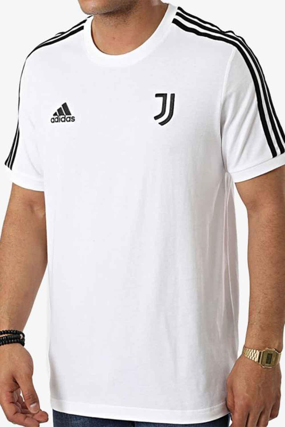 Adidas-Juve DNA 3S Tee White/Blck-T-Shirts-1-Milagron.com