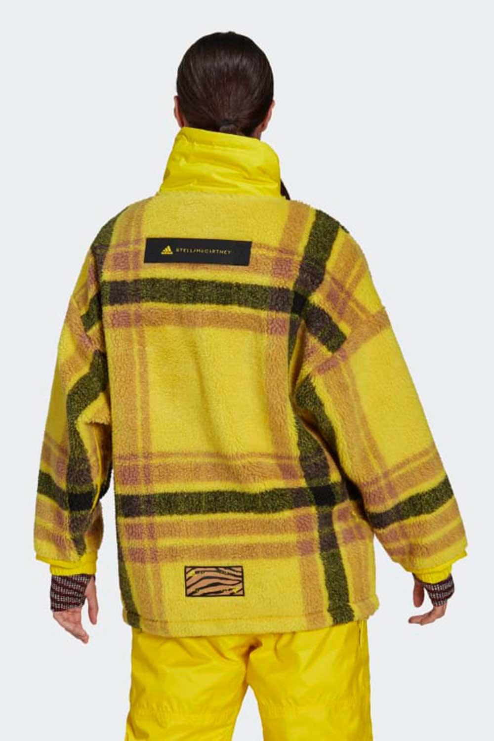 Adidas-Stella McCartney Fleece Jacquard Winter Jacket-Sweatshirts & Hoodies-2-Milagron.com