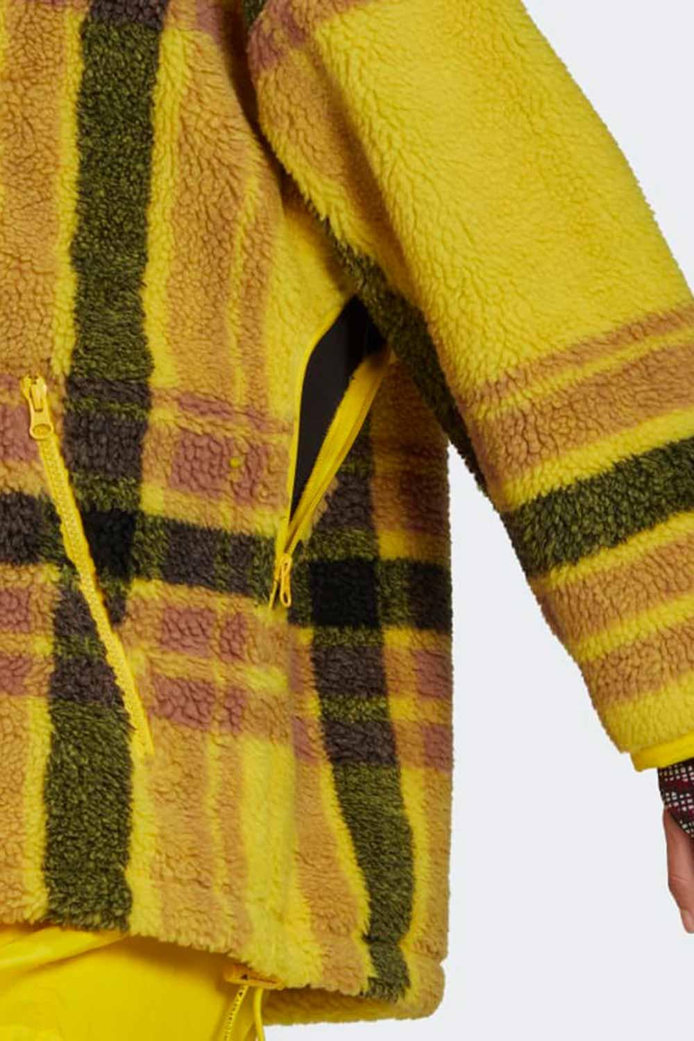 Adidas-Stella McCartney Fleece Jacquard Winter Jacket-Sweatshirts & Hoodies-3-Milagron.com