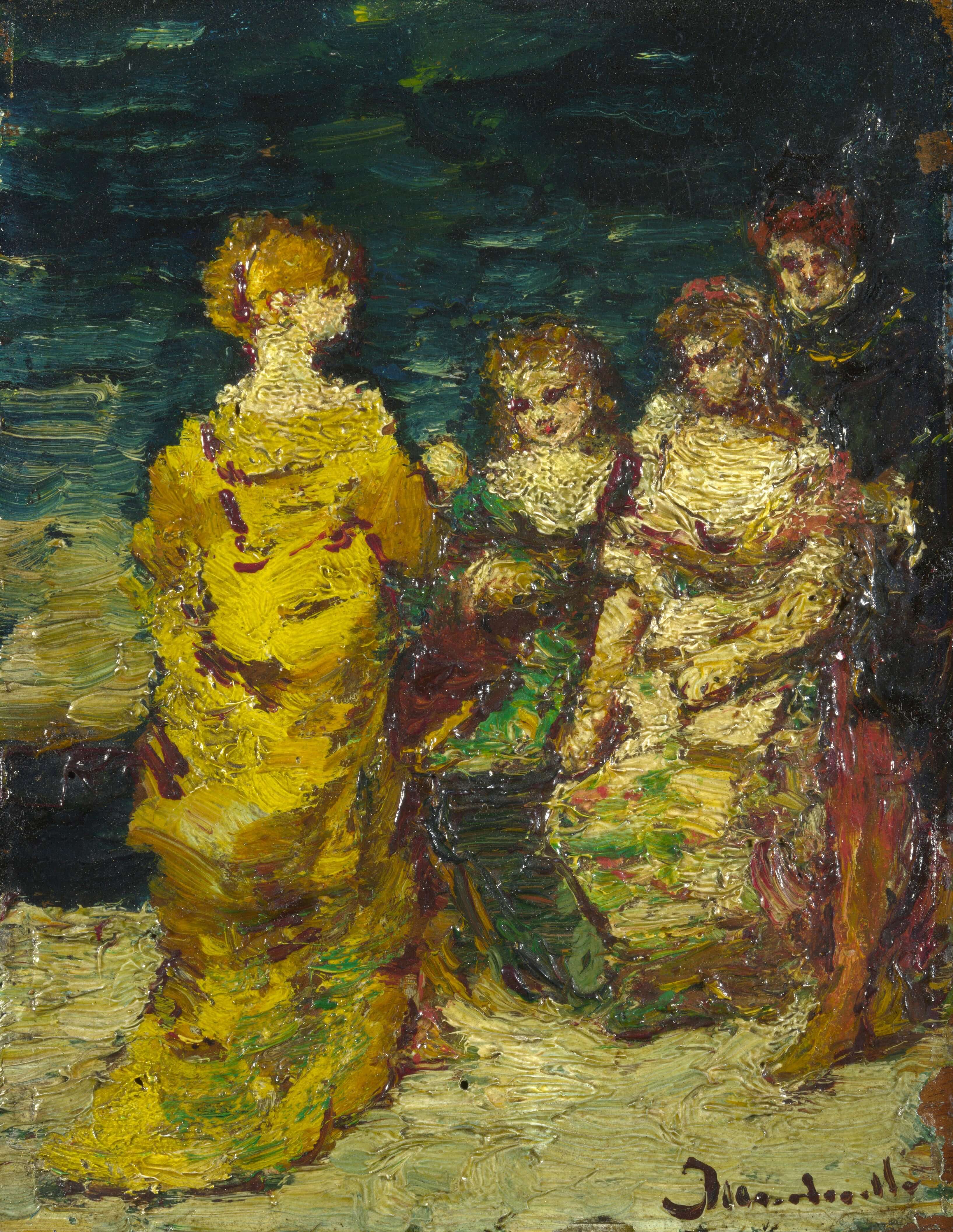 Adolphe Monticelli - Figürlü Kompozisyon