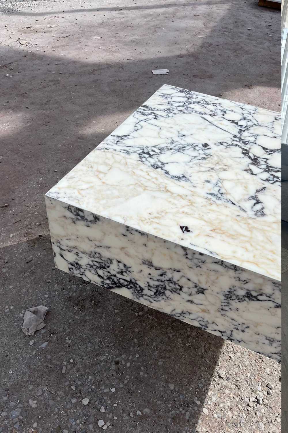Menekşe Küp Orta Sehpa, 100x100x35 - 2