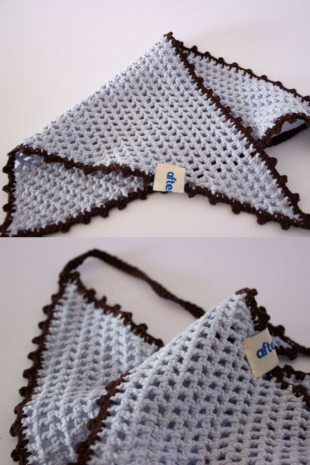 Waffle Kroşe Bandana - Ice Blue - 2