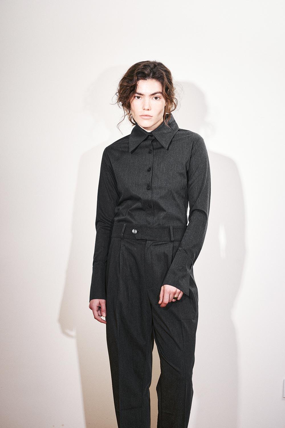 Agic-Füme Boru Paça Düşük Bel Pantolon-Pantolon-2-Milagron.com