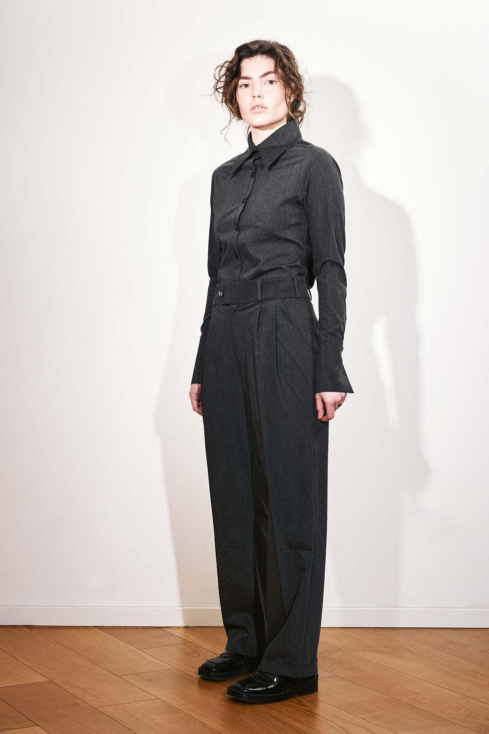 Agic-Füme Boru Paça Düşük Bel Pantolon-Pantolon-5-Milagron.com