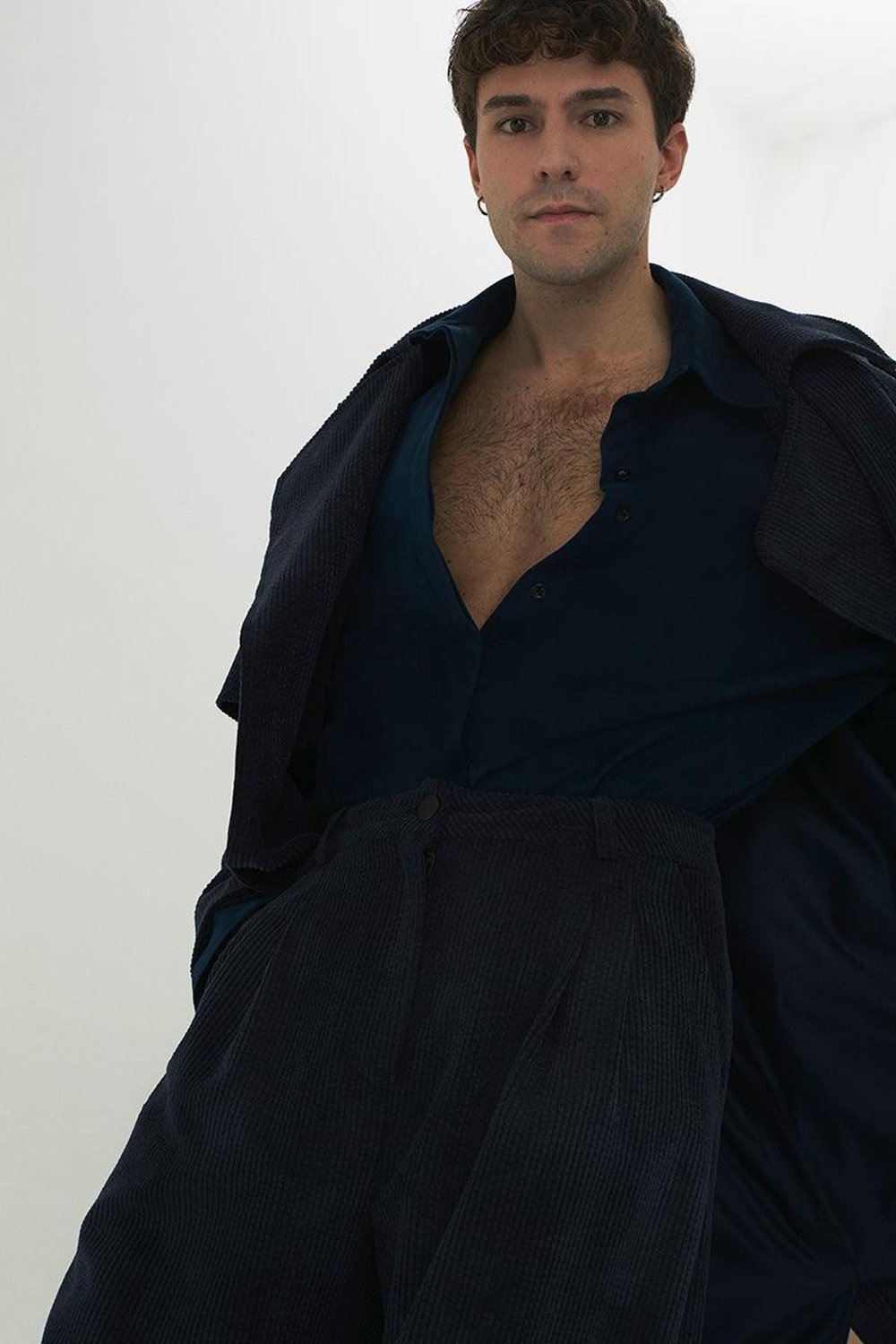 Agic-Oversize Kadife Palto-Dış Giyim-2-Milagron.com