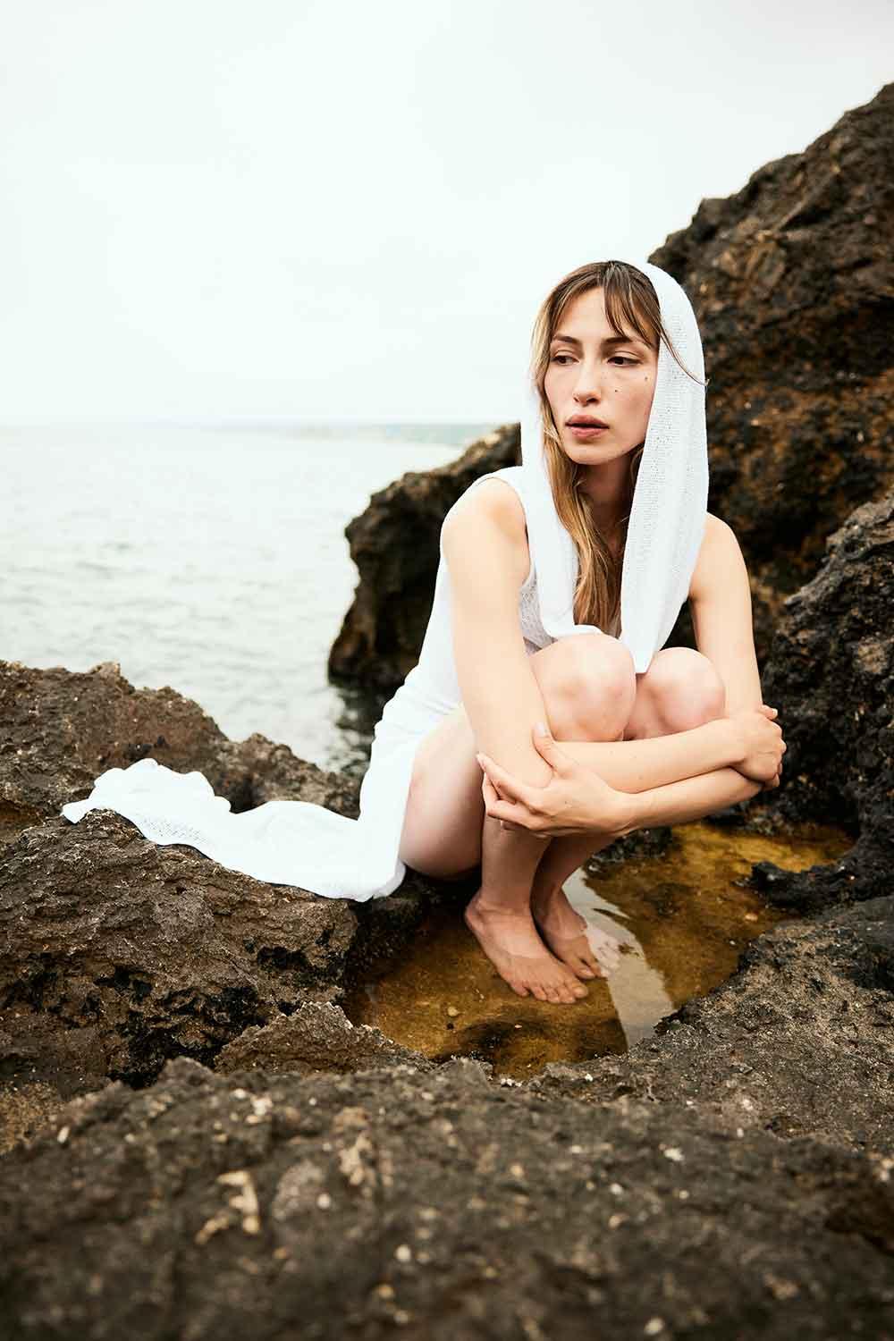 Agic-SERENITY KAPİŞONLU PLAJ ELBİSESİ-Elbise-12-Milagron.com