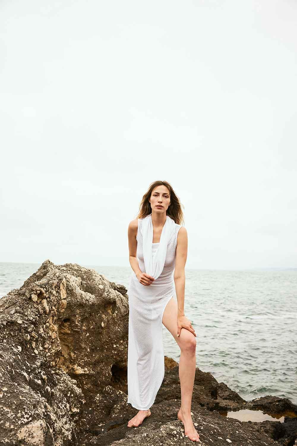 Agic-SERENITY KAPİŞONLU PLAJ ELBİSESİ-Elbise-7-Milagron.com