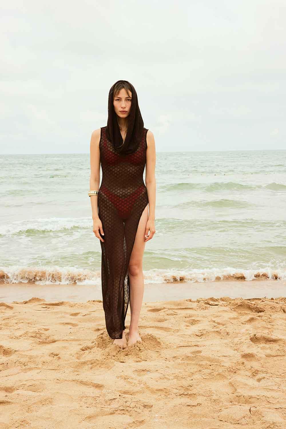 Agic-SUMMER ISLAND KAPİŞONLU PLAJ ELBİSESİ-Elbise-13-Milagron.com