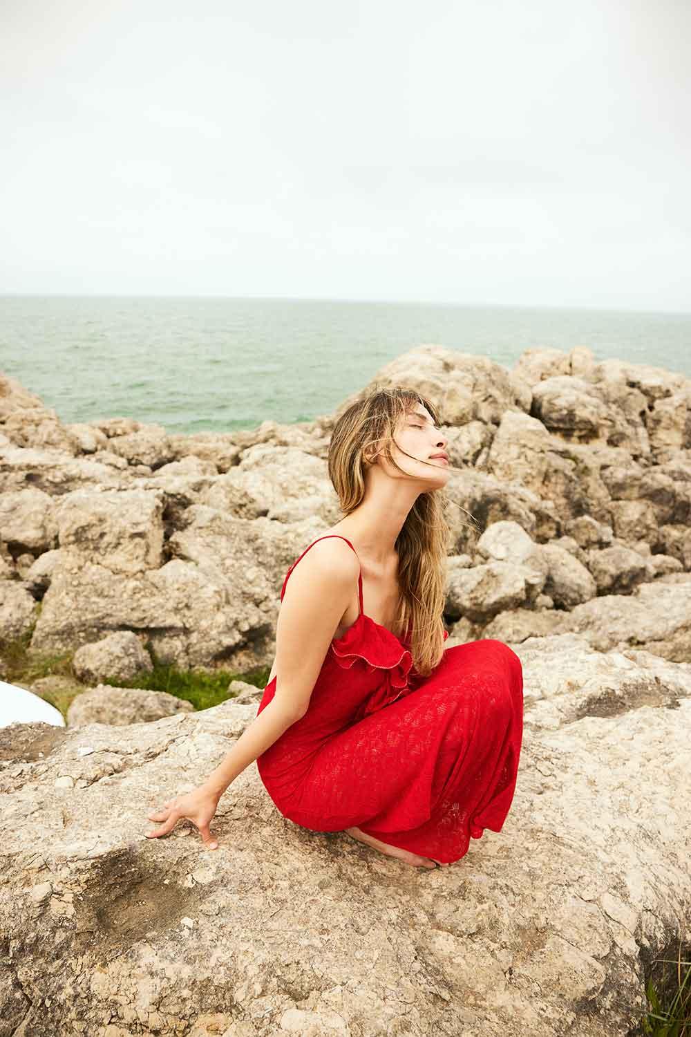 Agic-SUNSET GLOW ASKILI UZUN PLAJ ELBİSESİ-Elbise-4-Milagron.com