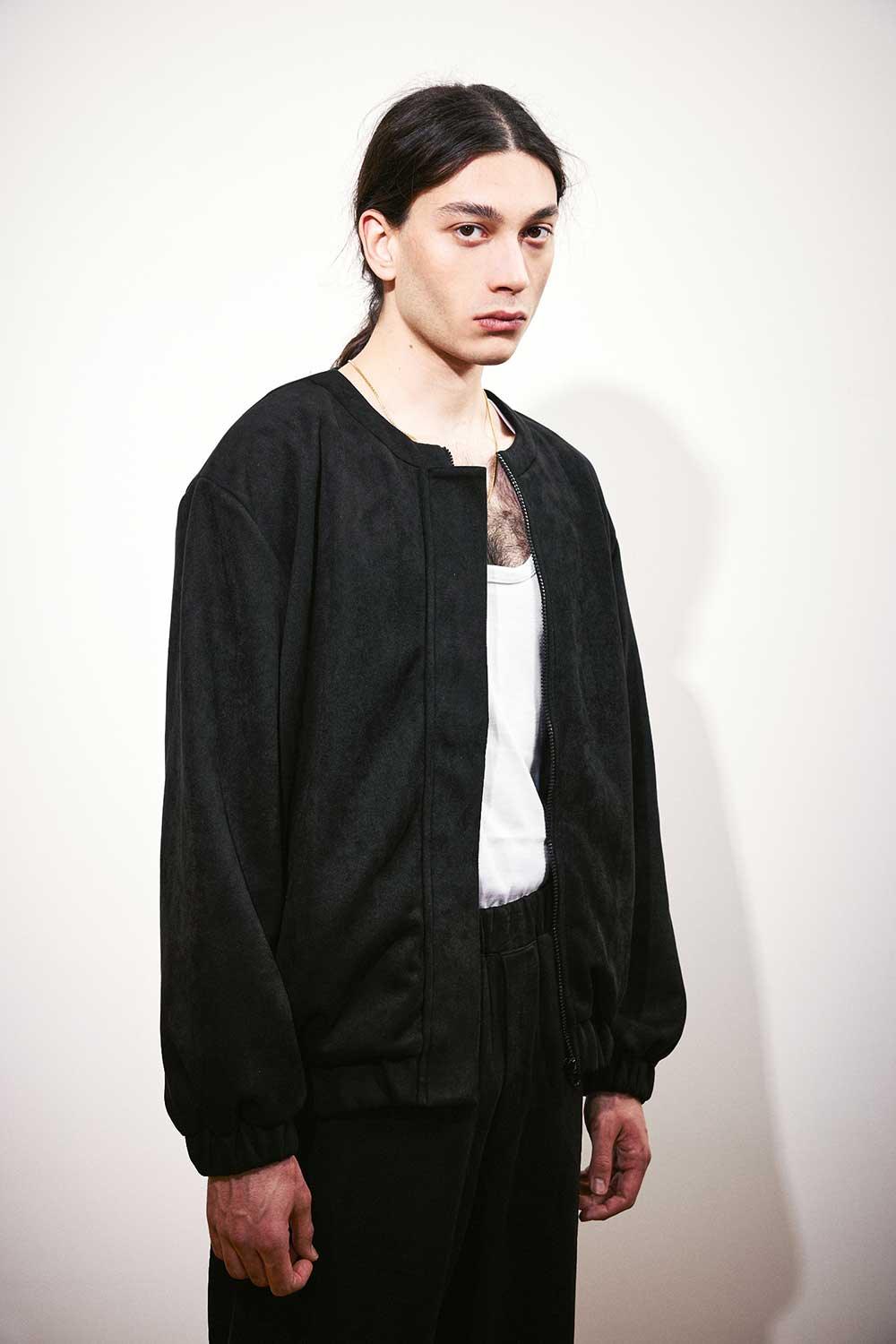 Agic-Scuba Süet Bomber Ceket-Ceket-3-Milagron.com