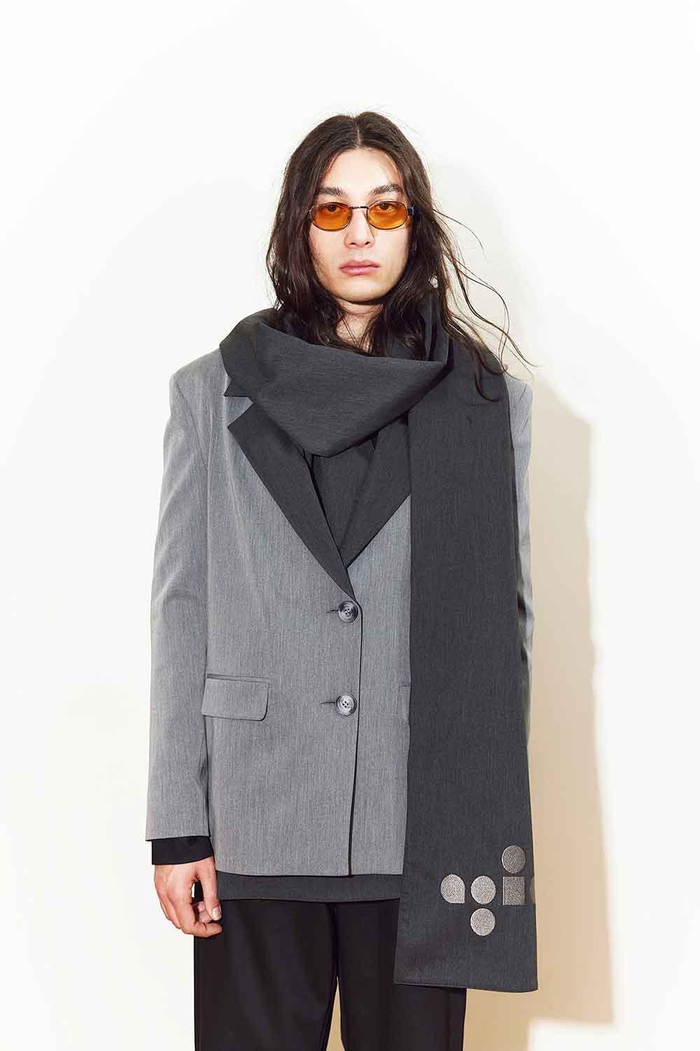 Agic-Siyah Uzun Kumaş Şal-Şal & Fular-3-Milagron.com