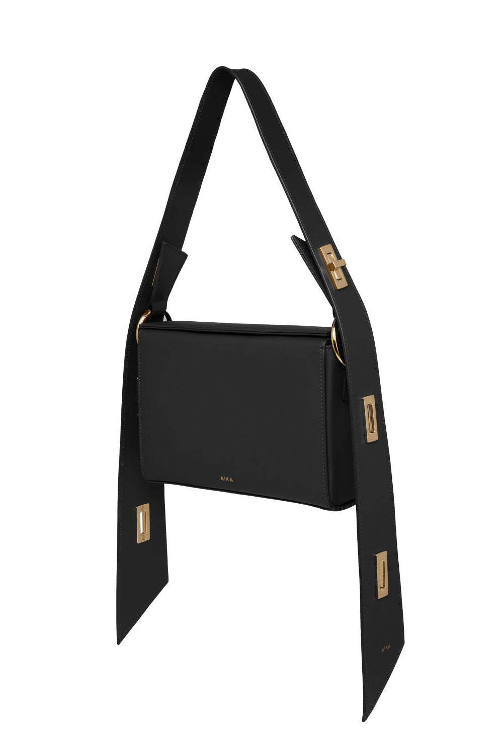 Aika Concept-Leather Istanbul Bag Black-Omuz Çantası-1-Milagron.com